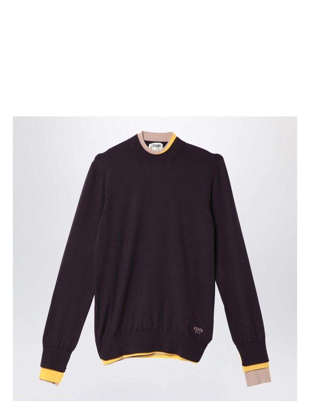FENDI ロングニット FENDI - 美品 フェンディ FENDI ニット セーター ロングスリーブ
