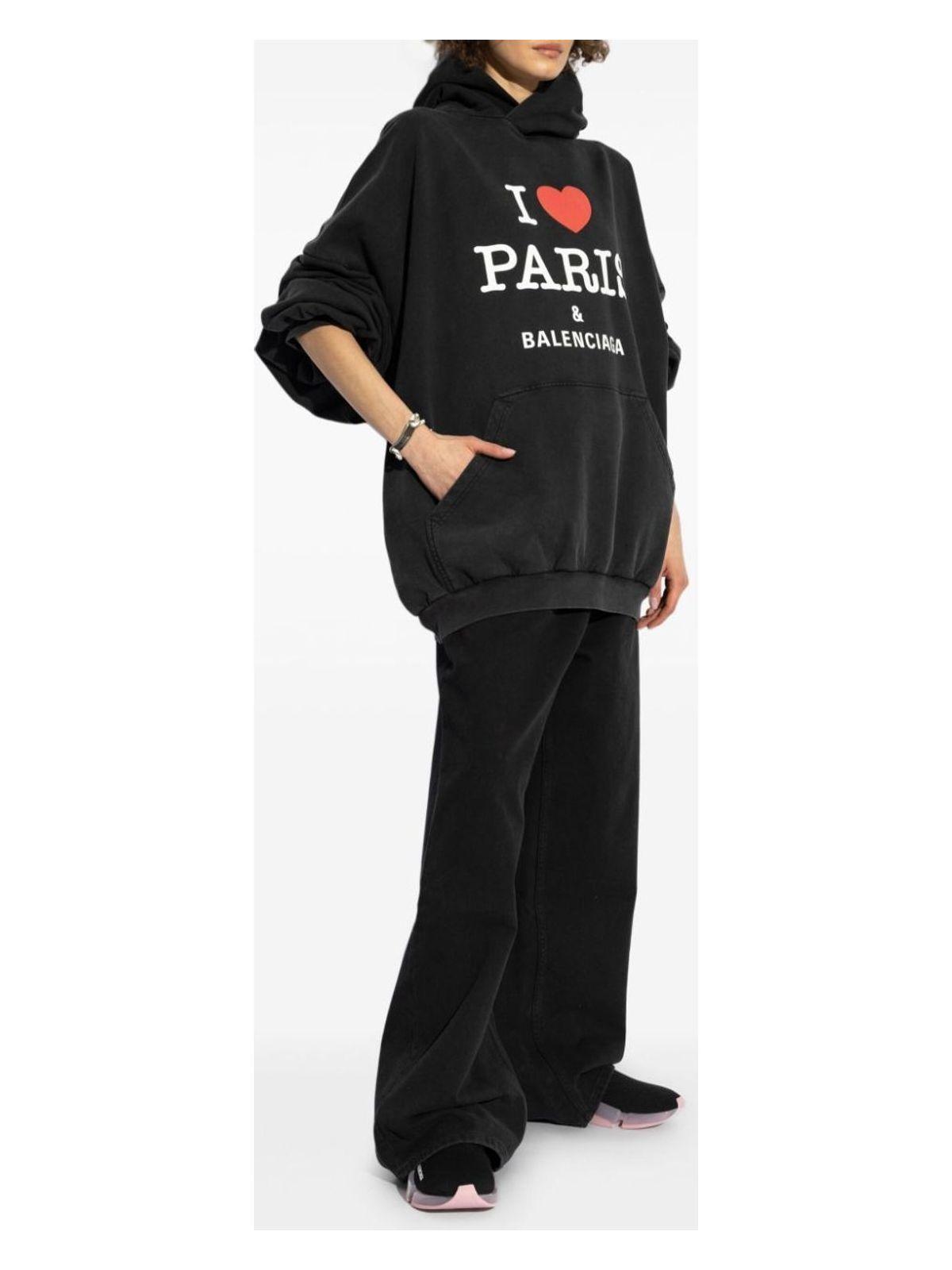 Balenciaga Sweatshirt I Love Paris in Black for Men | Lyst UK