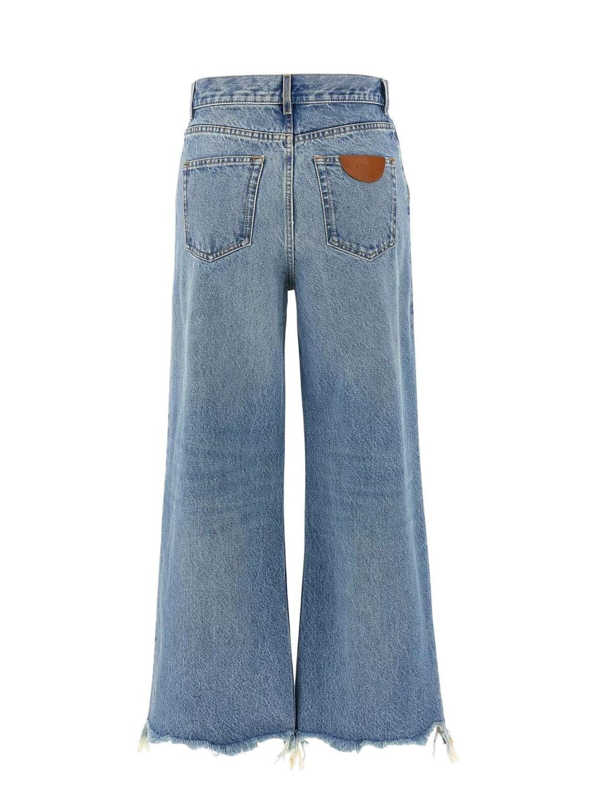 Chloé Cotton Denim Jeans in Blue | Lyst
