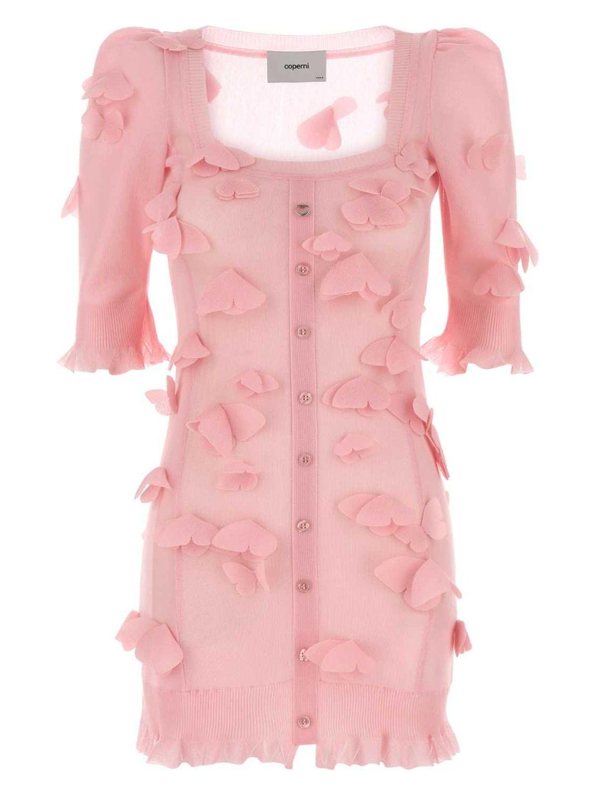 ワンピース COPERNI Pink Knit Mini Dress Pink Coperni Dresses for Women | Lyst