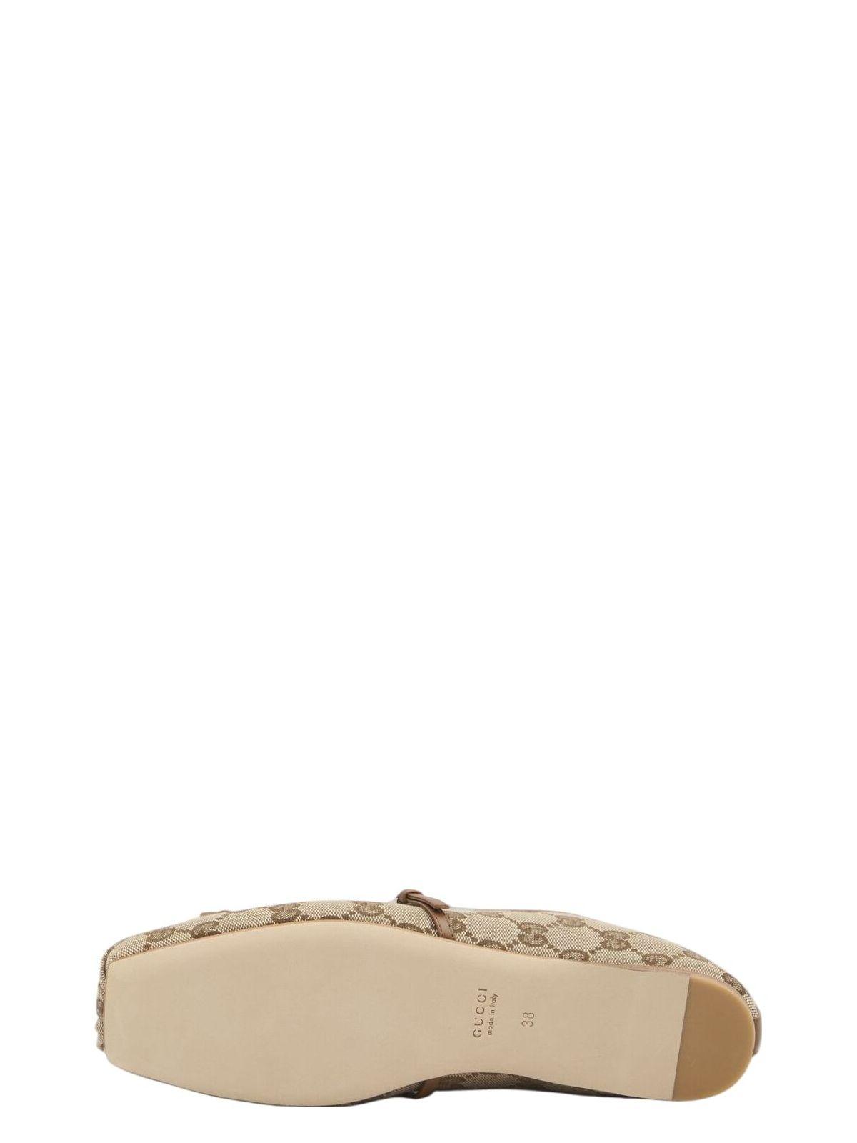 バレエシューズ GUCCI ORIGINAL GG FABRIC BALLERINAS Gucci Original Gg Fabric Ballerinas in White | Lyst