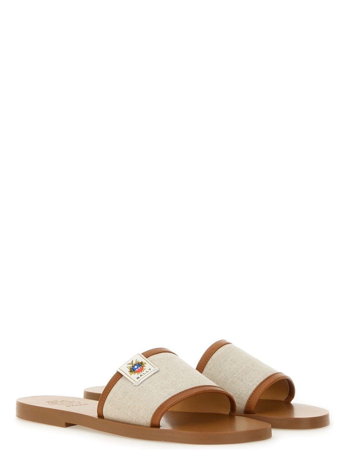 【関税&送料込】Bally Slide Sandal Sollie Bally Slide Sandal Sollie in Natural | Lyst