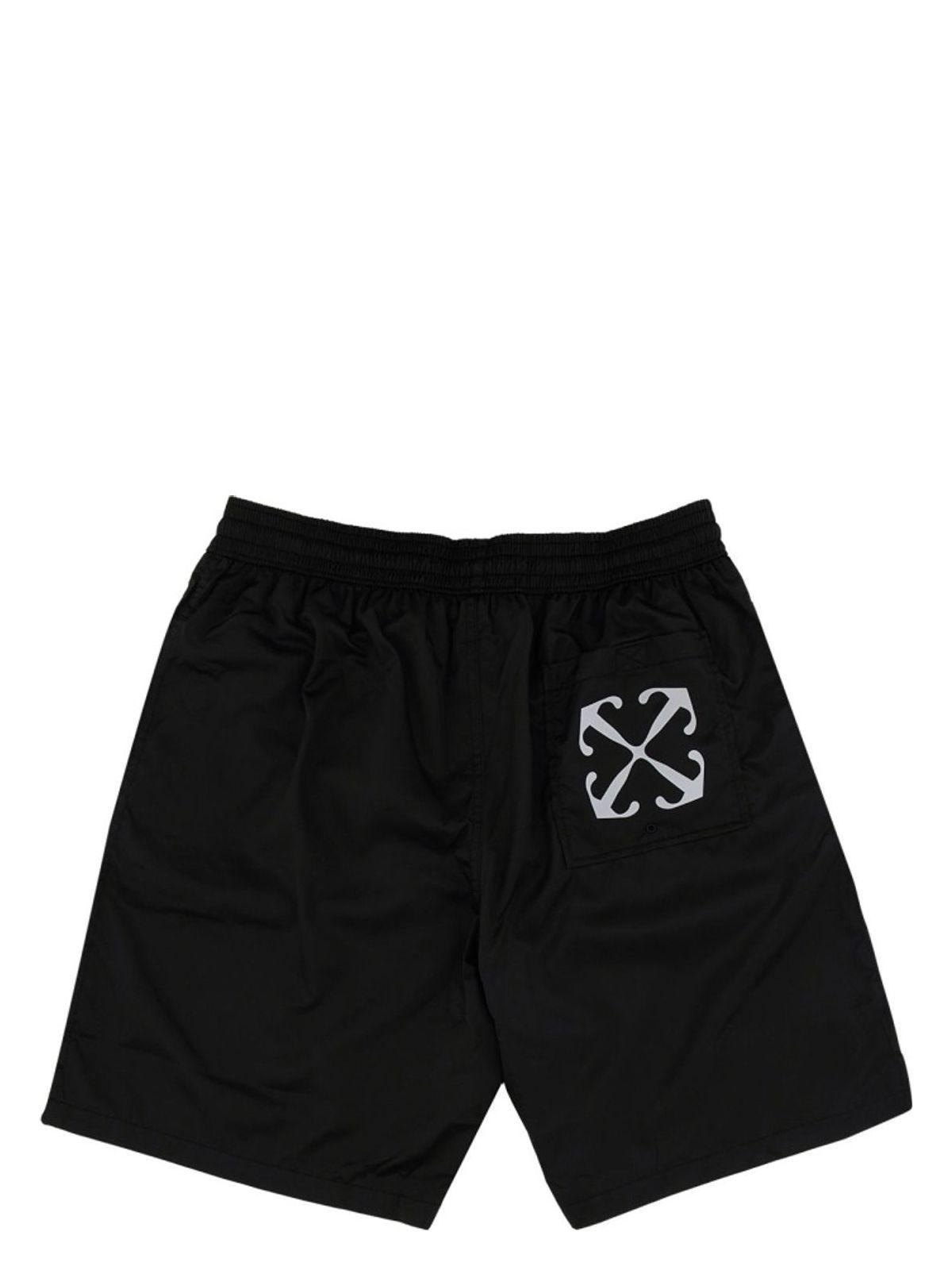 【関税＆送料込み】Off-White Black Virgin Wool Shorts With Brushed Wool Shorts in Off-White – SVRN