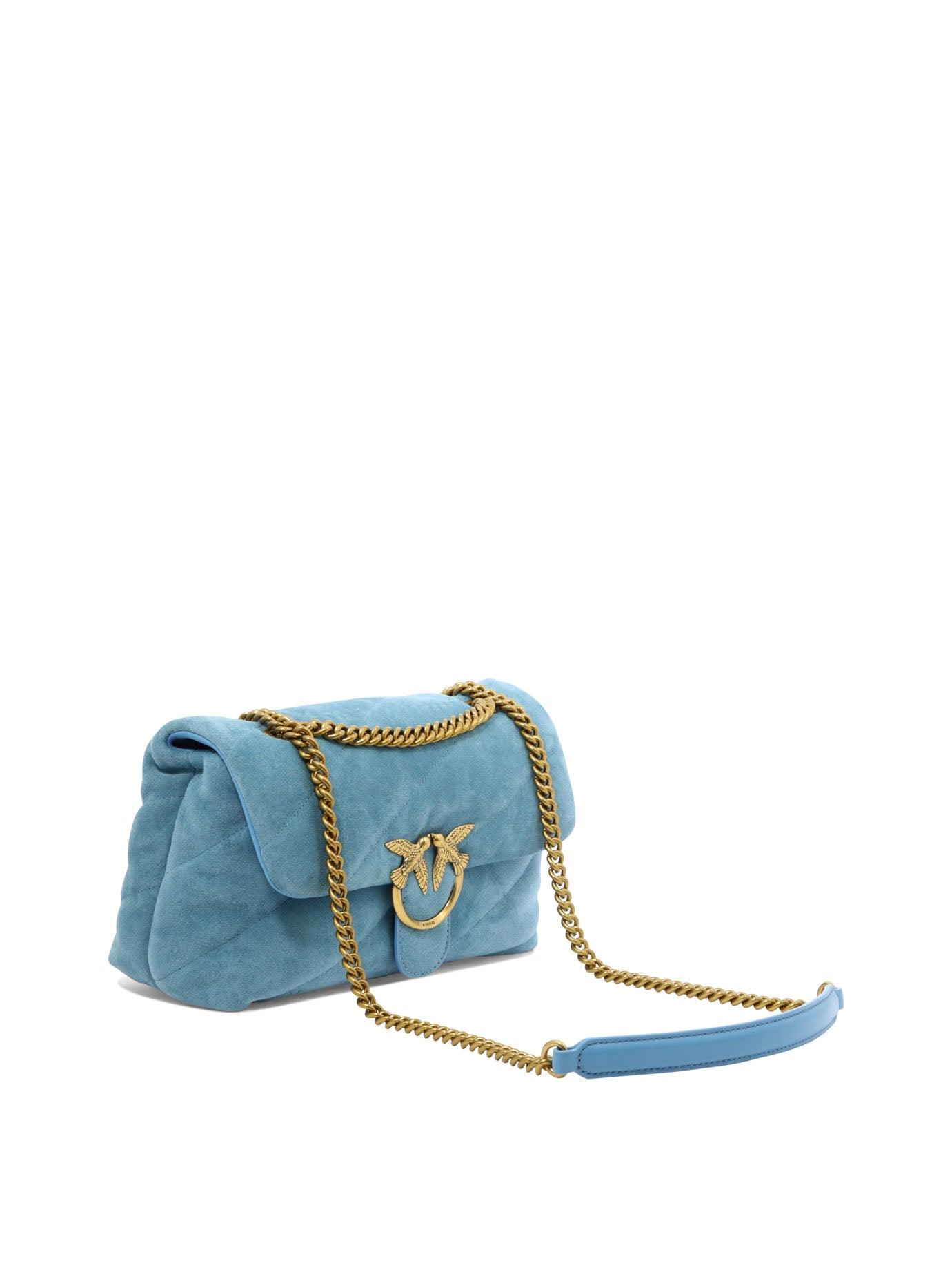 Pinko "love Classic Puff" Shoulder Bag in Blue | Lyst