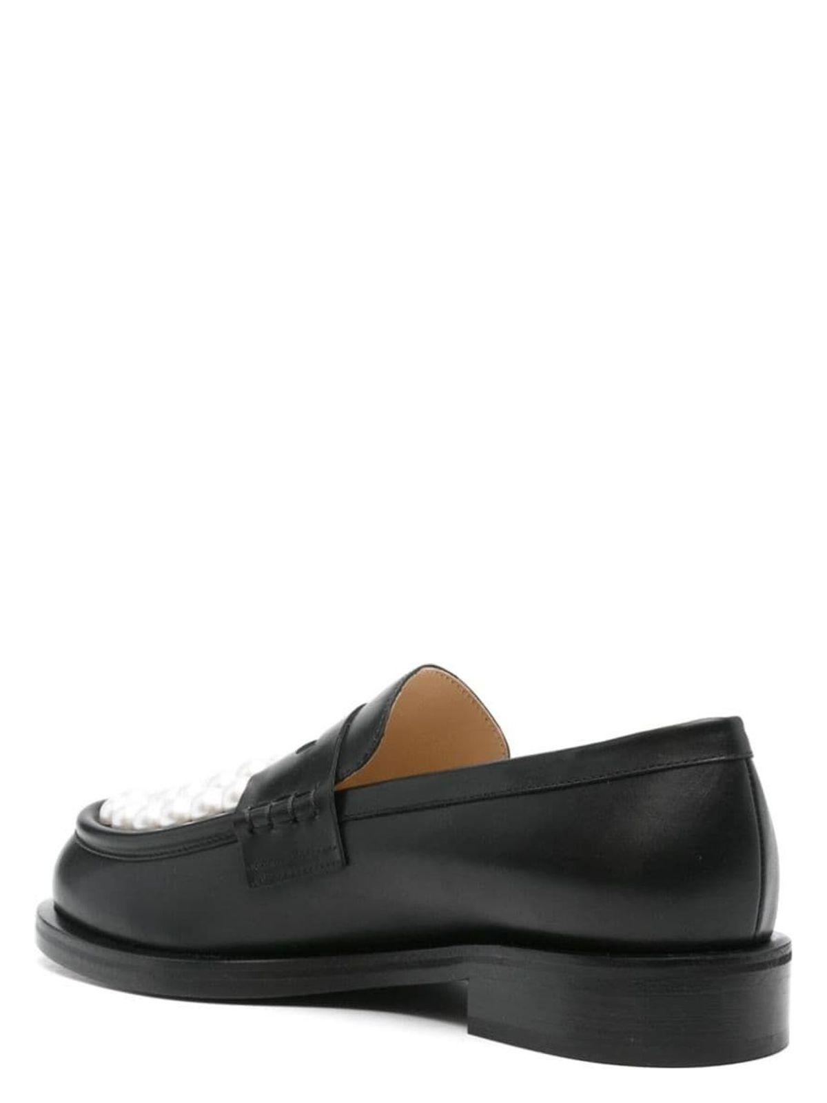 ローファー・オックスフォード MACH & MACH 'Sirene' loafers White/Black PF24S077630CLF Mach & Mach Black Leather Sirene Loafer – LOZURI®