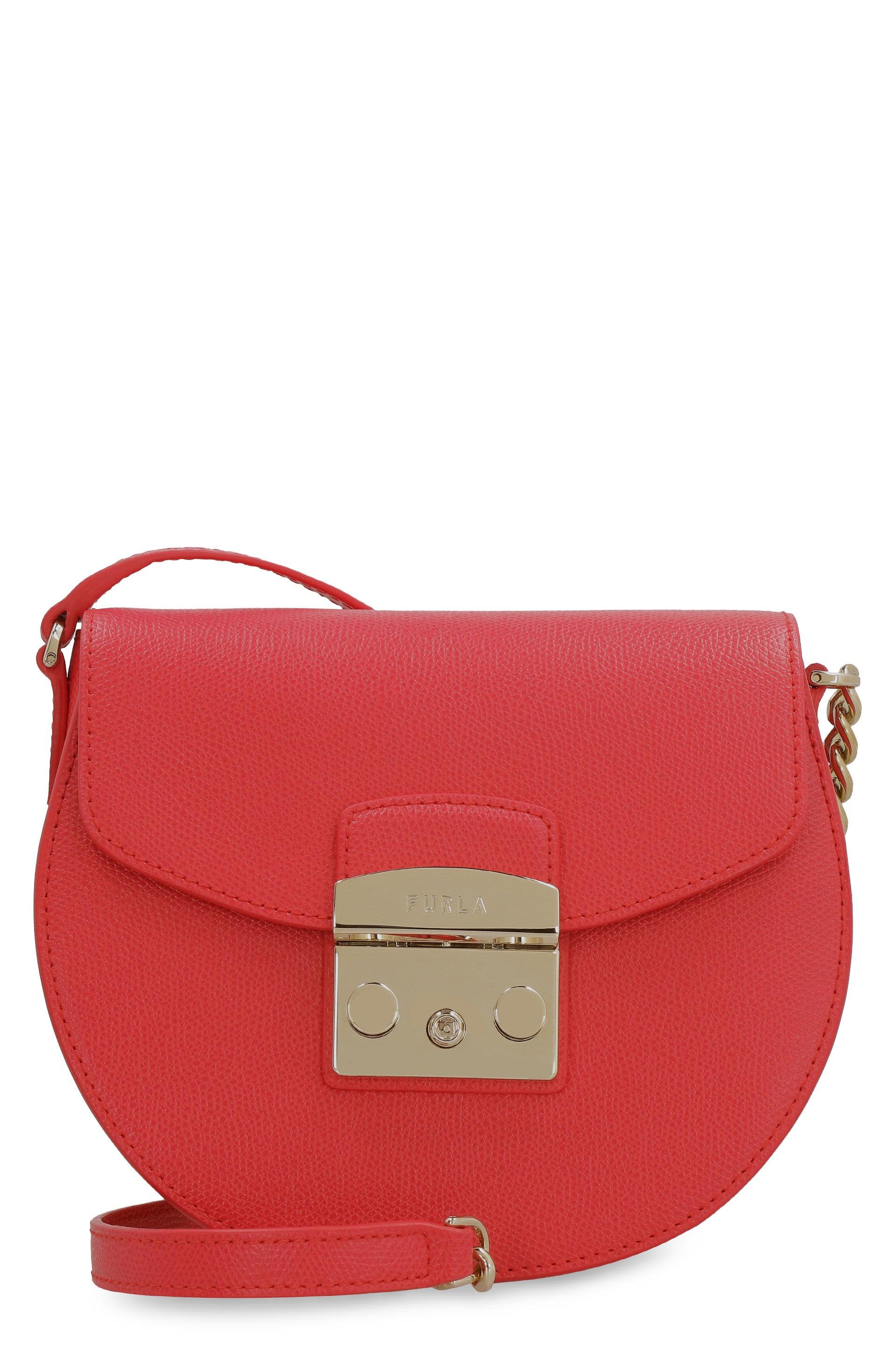 Furla Metropolis Leather Mini Crossbody Bag in Red Lyst