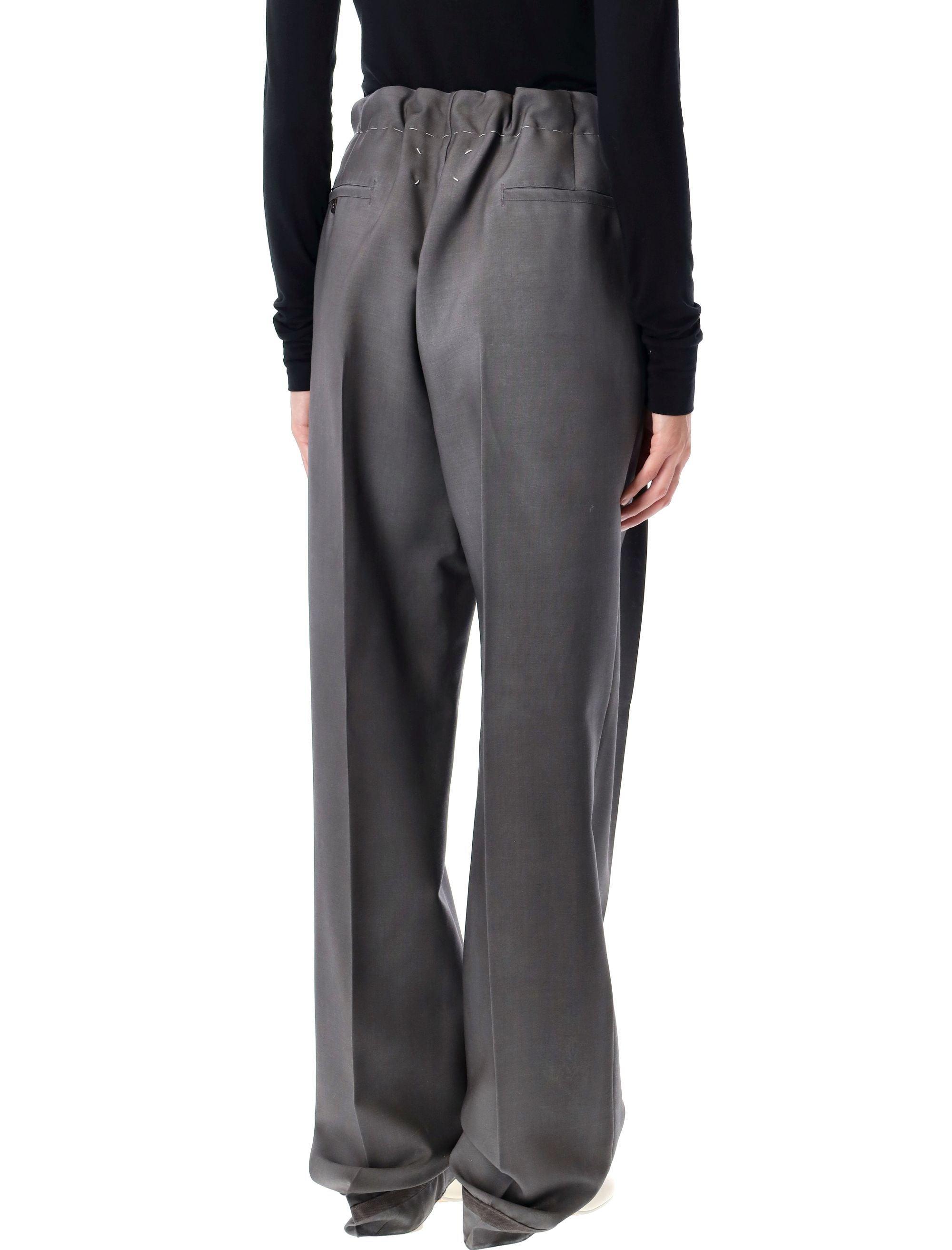 Maison Margiela Wool Mohair Trousers in Black for Men | Lyst Maison Margiela Wool Mohair Trousers in Black for Men | Lyst