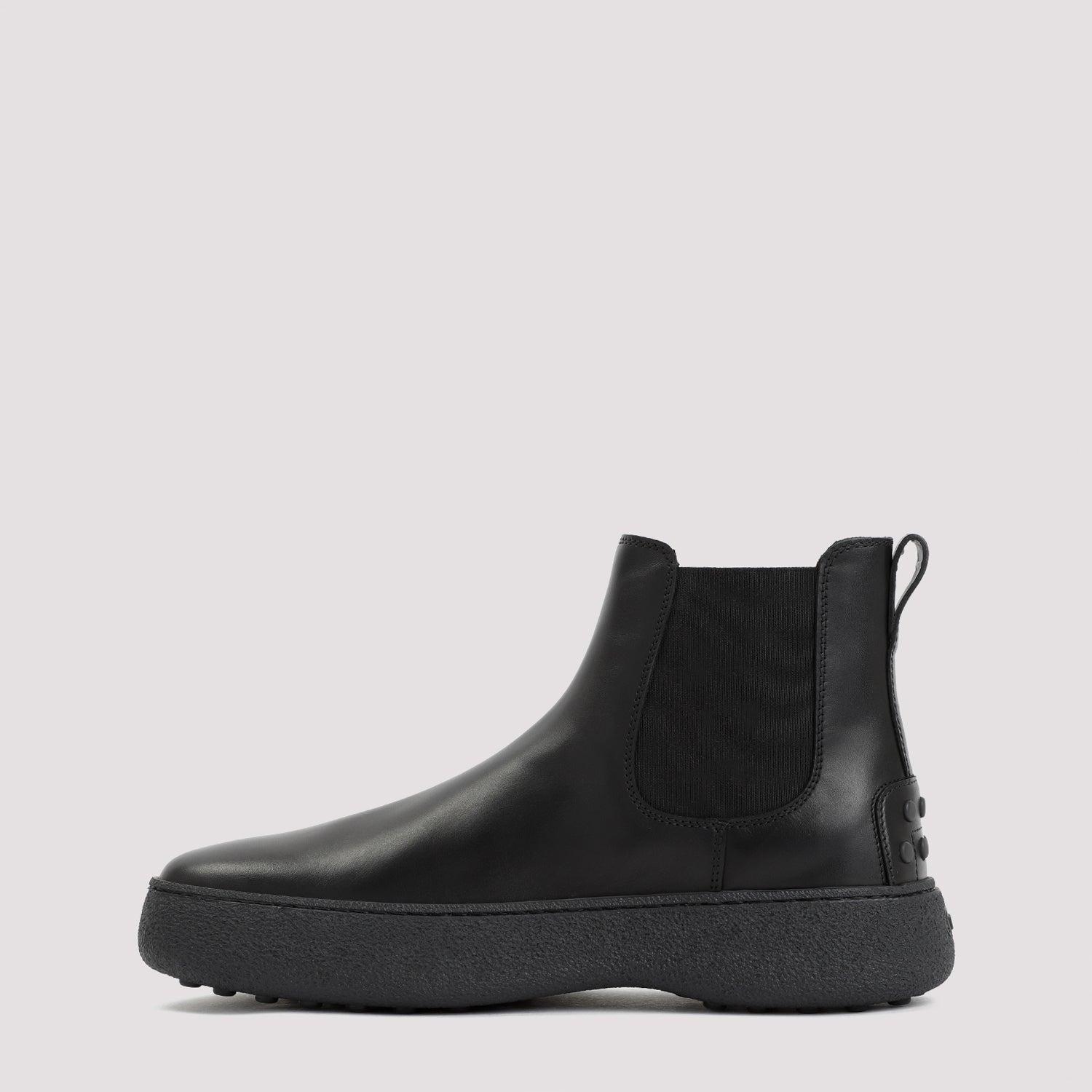 Tod's Winter Gommino Ankle Boot Shoes in Black for Men | Lyst