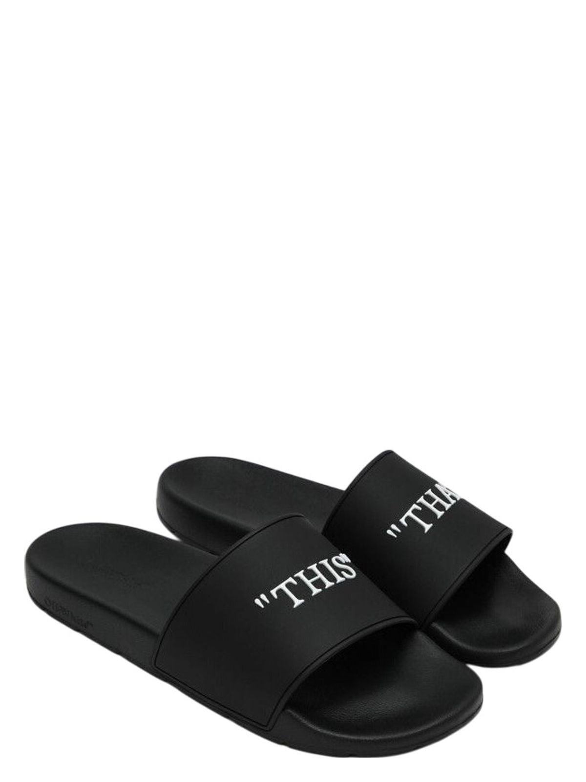 サンダル OFF WHITE Men Sandals OMIC018S24MAT0011010 Black Off-White slippers - Black - Men | OMIC018S24MAT0011010