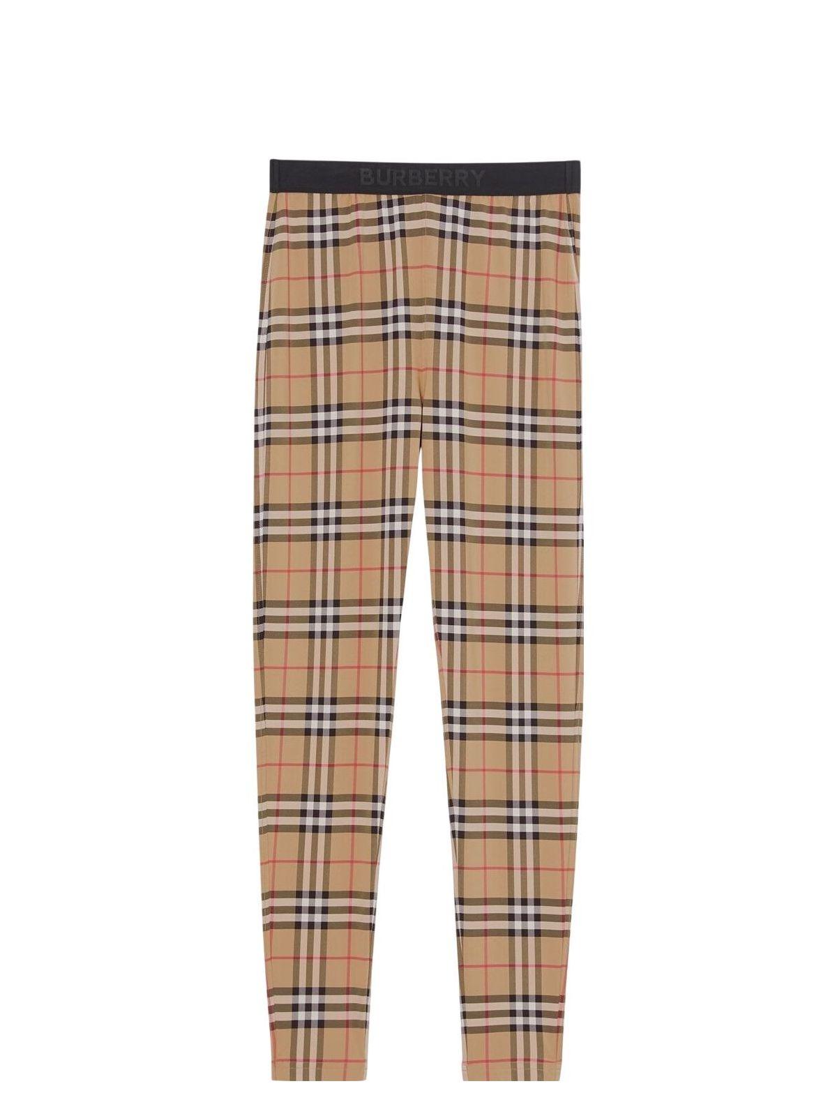 Tシャツ・カットソー BURBERRY Printed Stretch Nylon Leggings burberry-Checked-Printed-