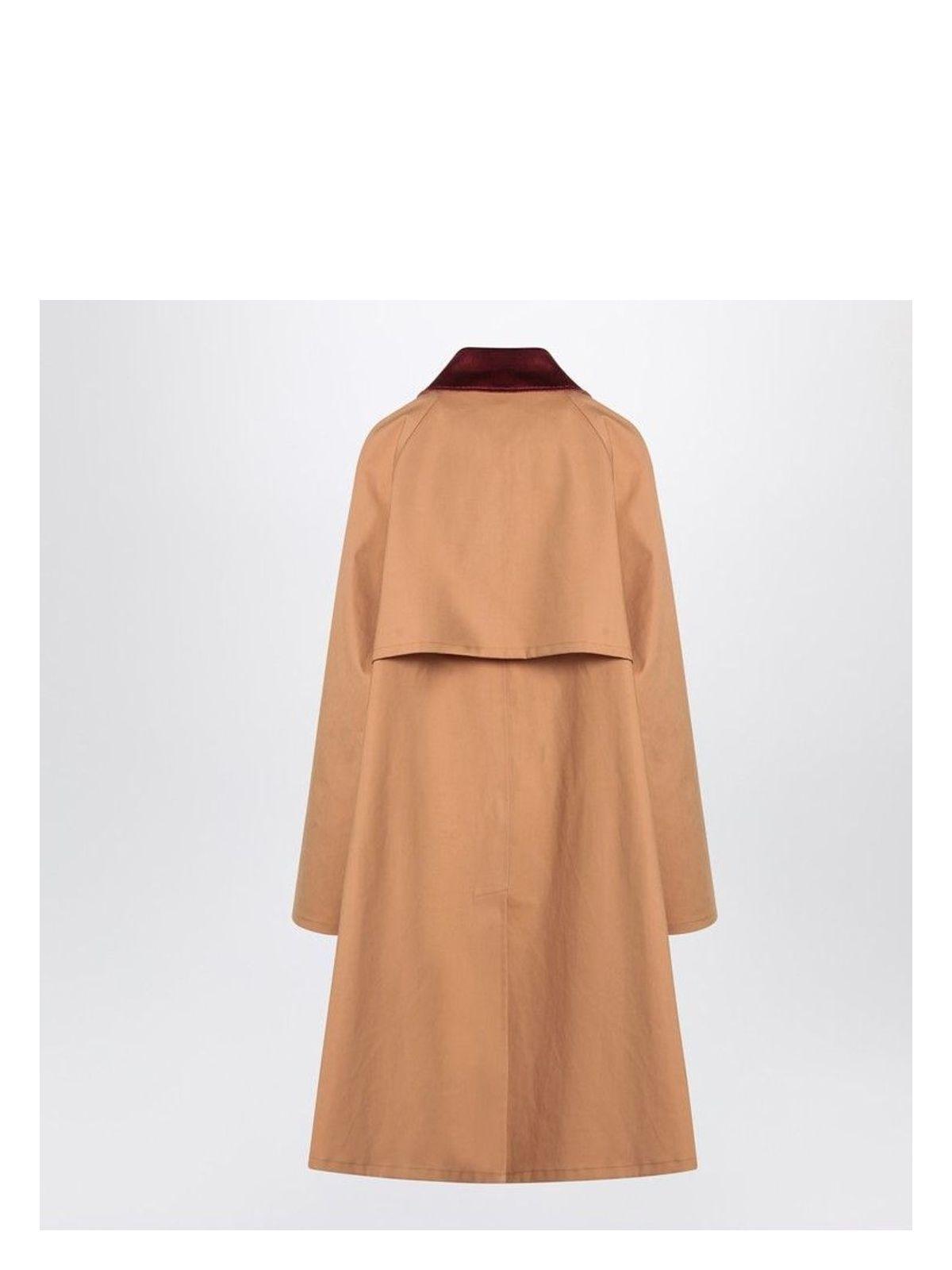 トレンチコート PRADA HONEY-COLOURED TRENCH COAT IN COTTON Prada Honey-coloured trench coat in cotton | TheDoubleF