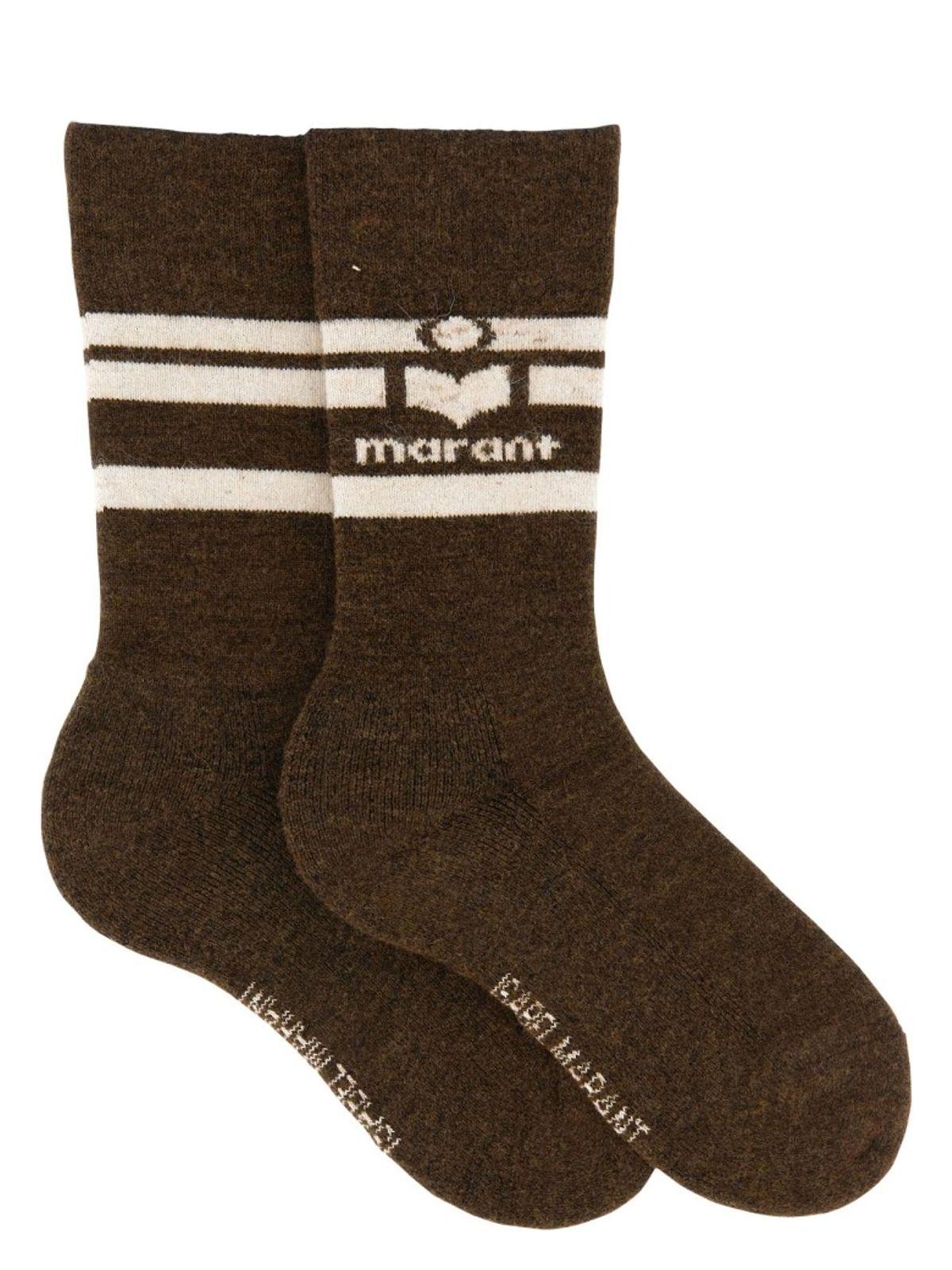 【関税&送料込】Isabel Marant Viby Socks. Isabel Marant Viby Socks in Brown | Lyst