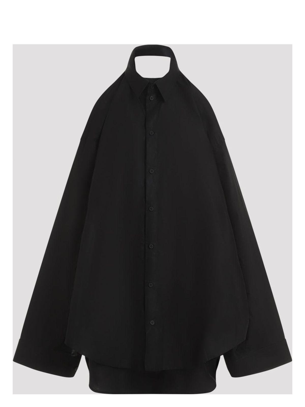【関税&送料込】Balenciaga Black Suspended Shirt Effect Dres Balenciaga Suspended Shirt Effect Dress in Black | Lyst