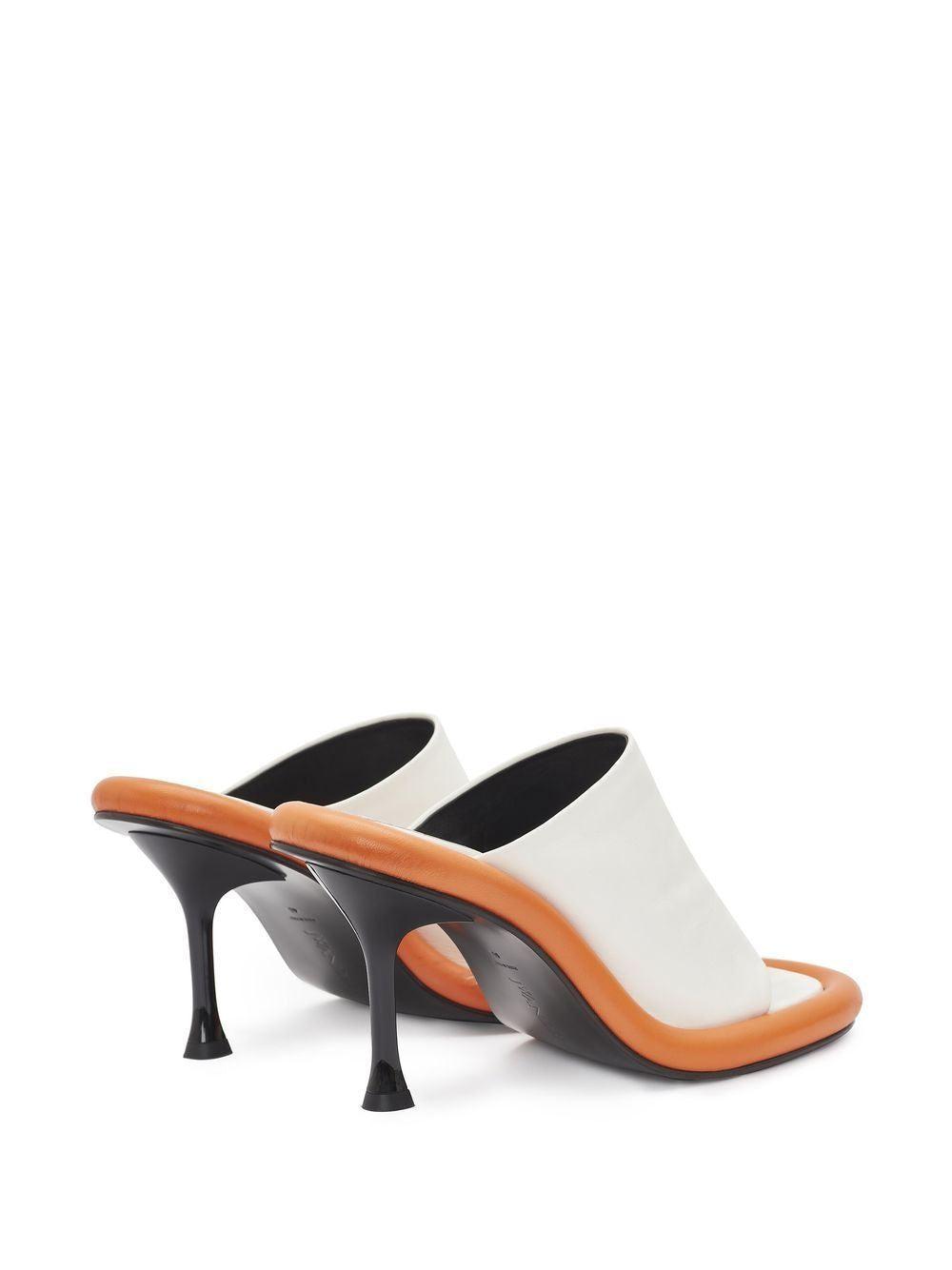 JW Anderson Bumper-tube Leather Mules in White | Lyst