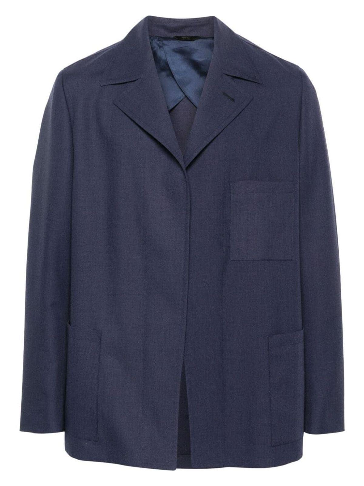 【関税&送料込】Fendi Powder Blue Wool Blend Blazer DYED WOOL JACKET for Men - Fendi | Biffi