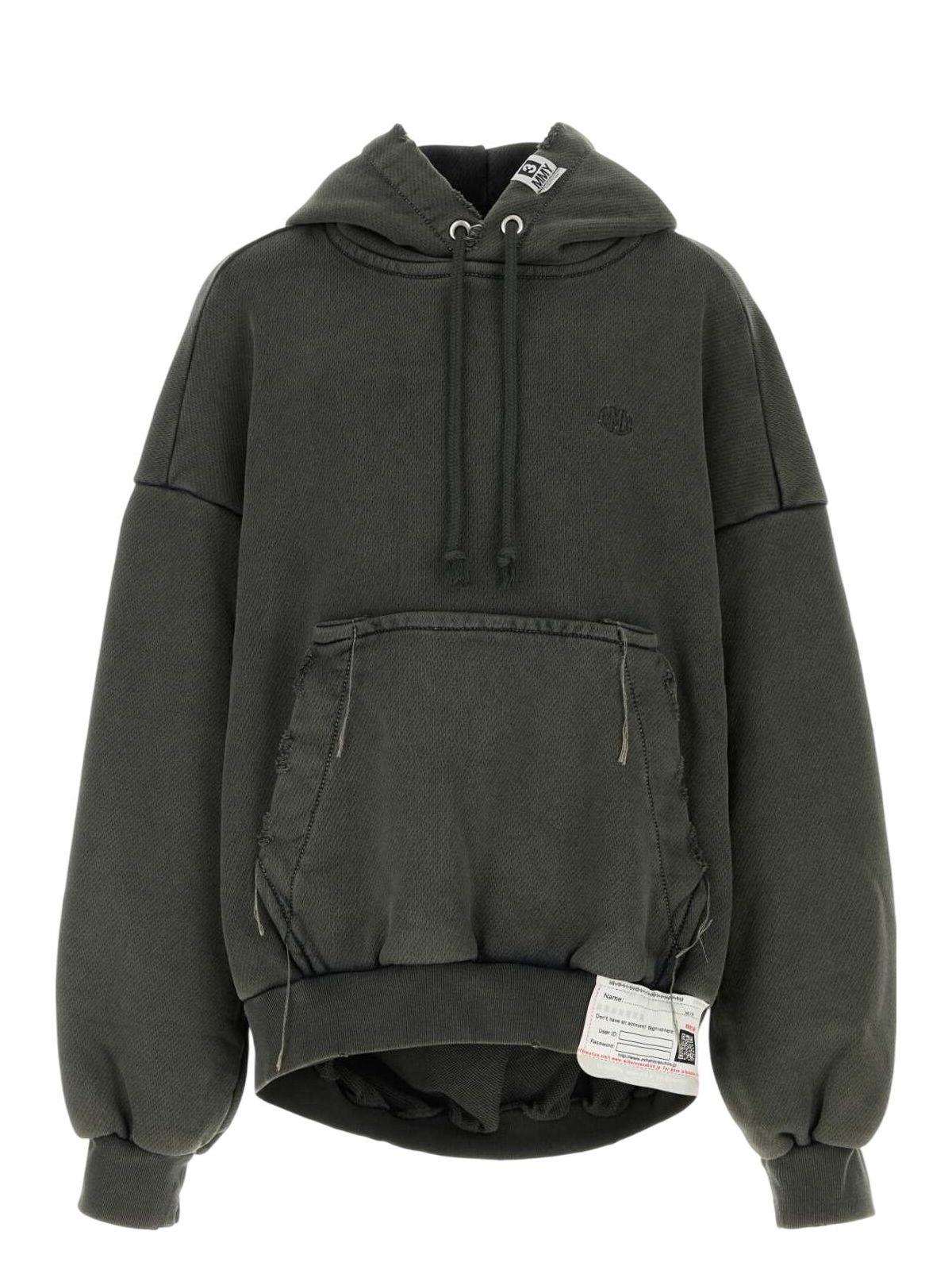 パーカー・フーディ MIHARAYASUHIRO Charcoal cotton oversize sweatshirt Maison Mihara Yasuhiro Sweatshirts for Men | Online Sale up