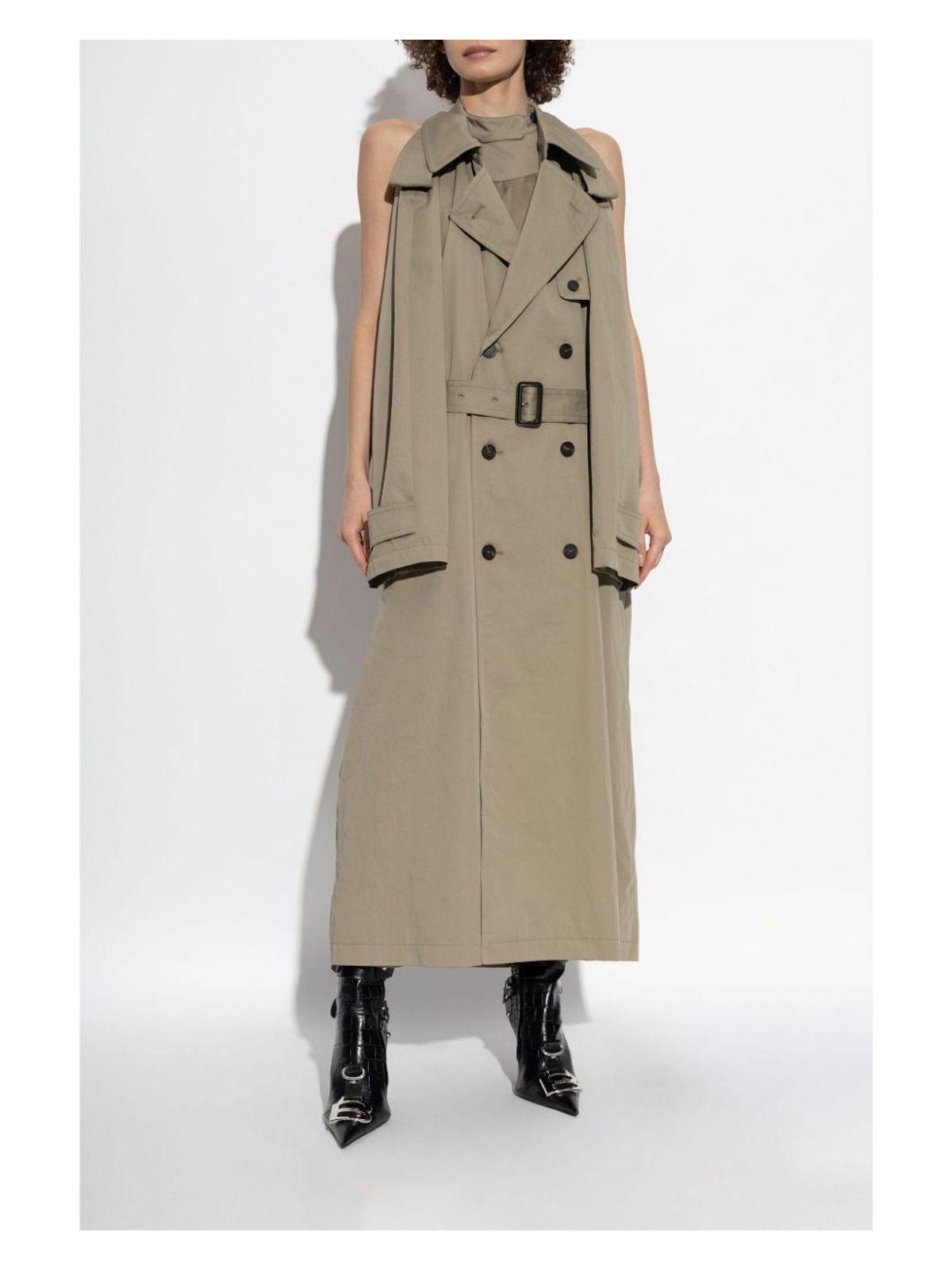 ワンピース BALENCIAGA Cappuccino Cotton Trench Suspended Dress Balenciaga Cappuccino cotton Trench Suspended dress for