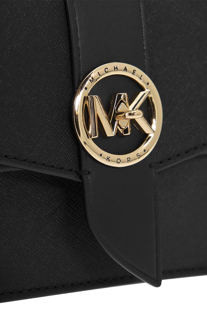 Michael Kors Greenwich Medium Saffiano Leather Shoulder Bag
