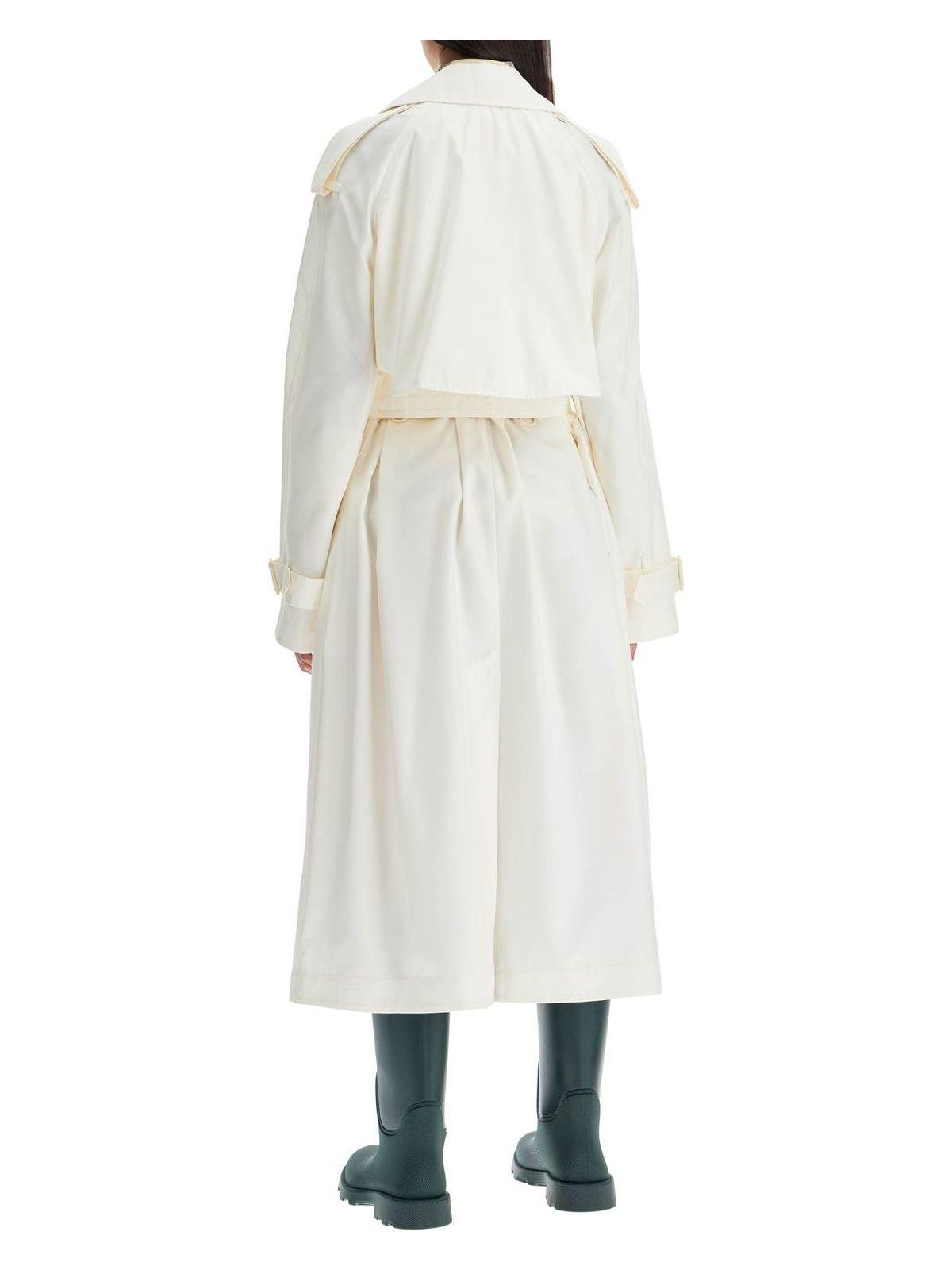 トレンチコート BURBERRY Ivory Silk Trench Coat BURBERRY Long Silk Trench Coat | endource