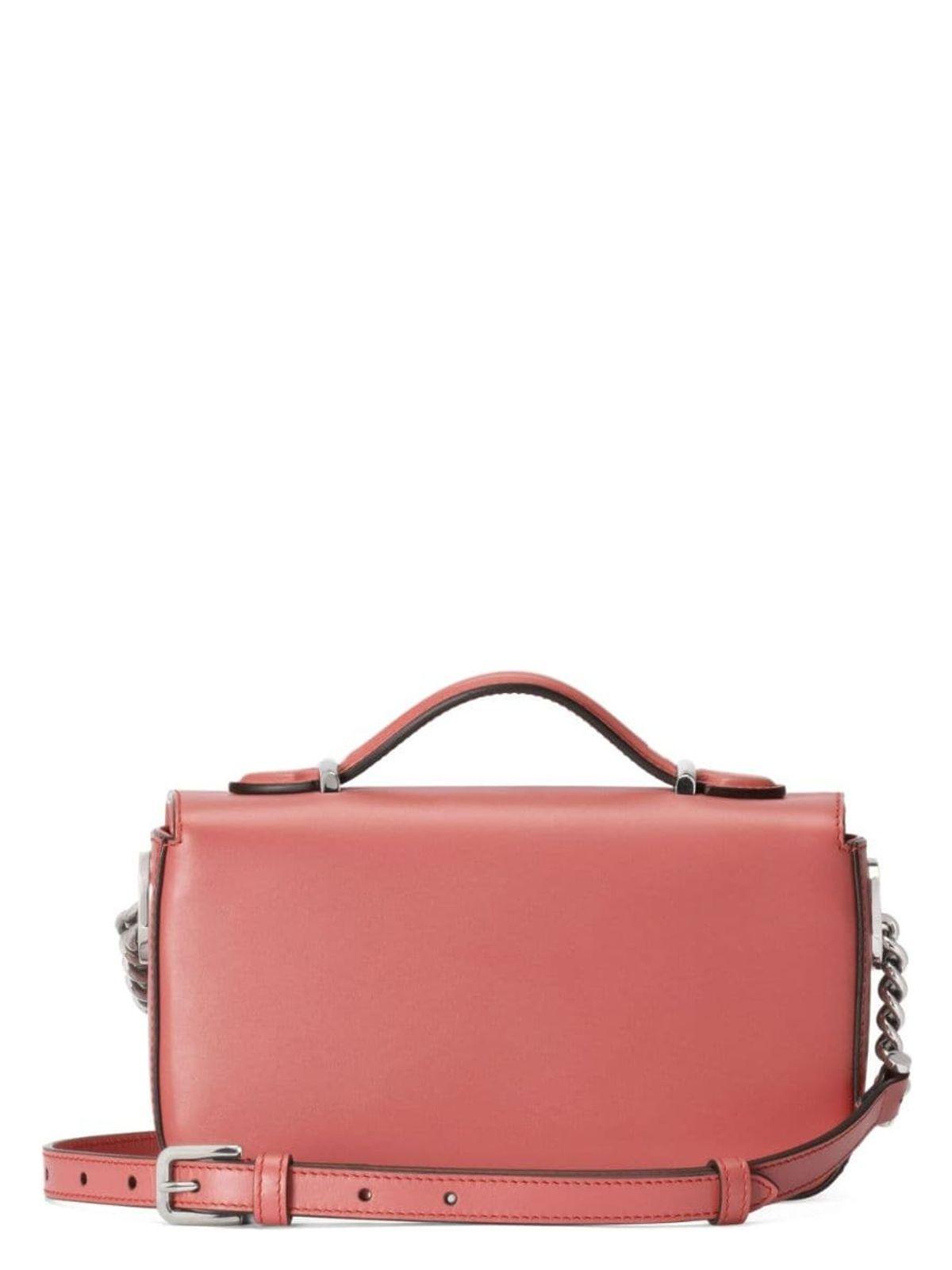 Gucci Dark Pink Leather Mini Petite Gg Handbag