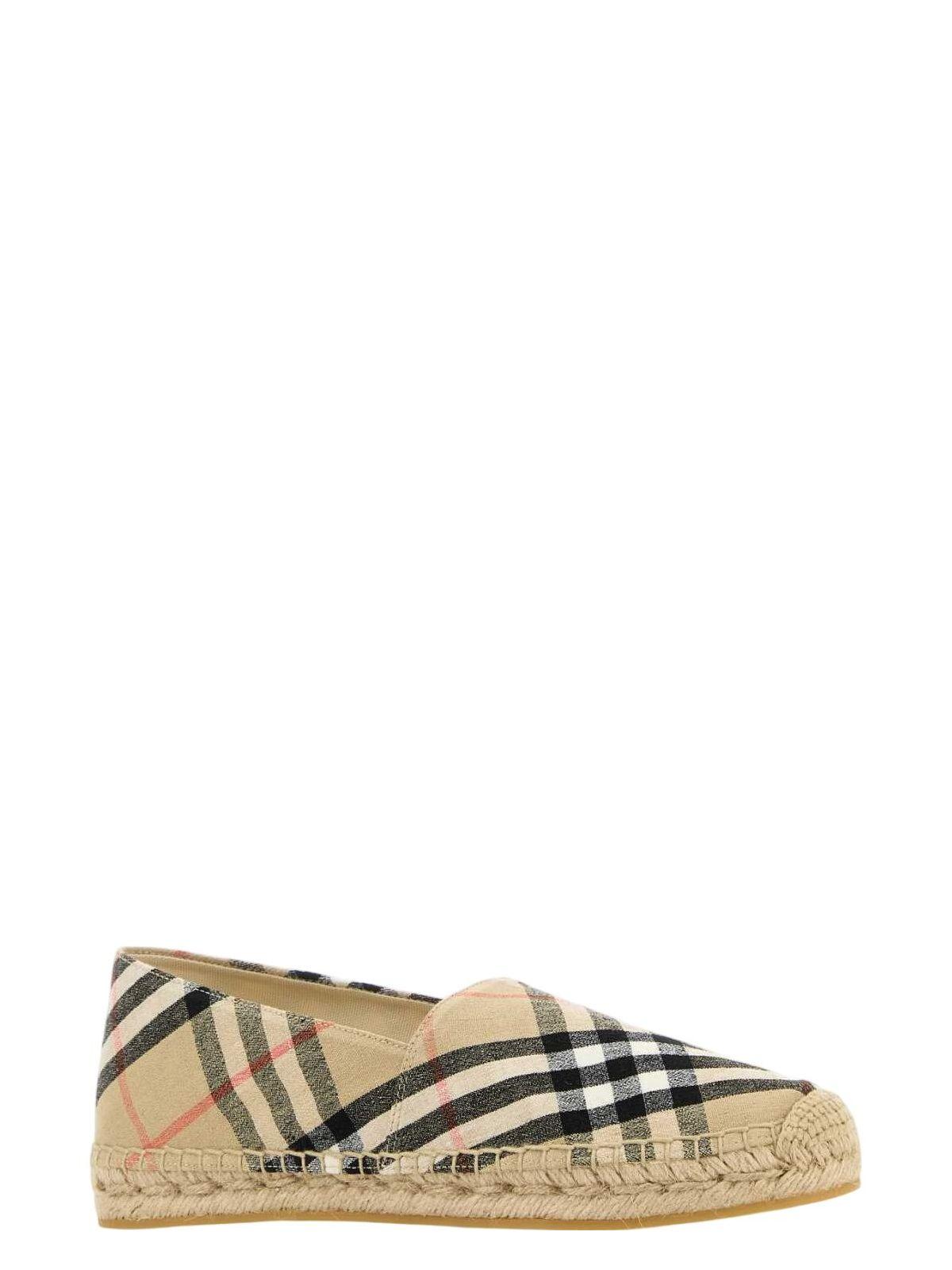 サンダル・ミュール BURBERRY Embroidered Canvas Espadrilles Burberry Espadrille shoes and sandals for Women | Online