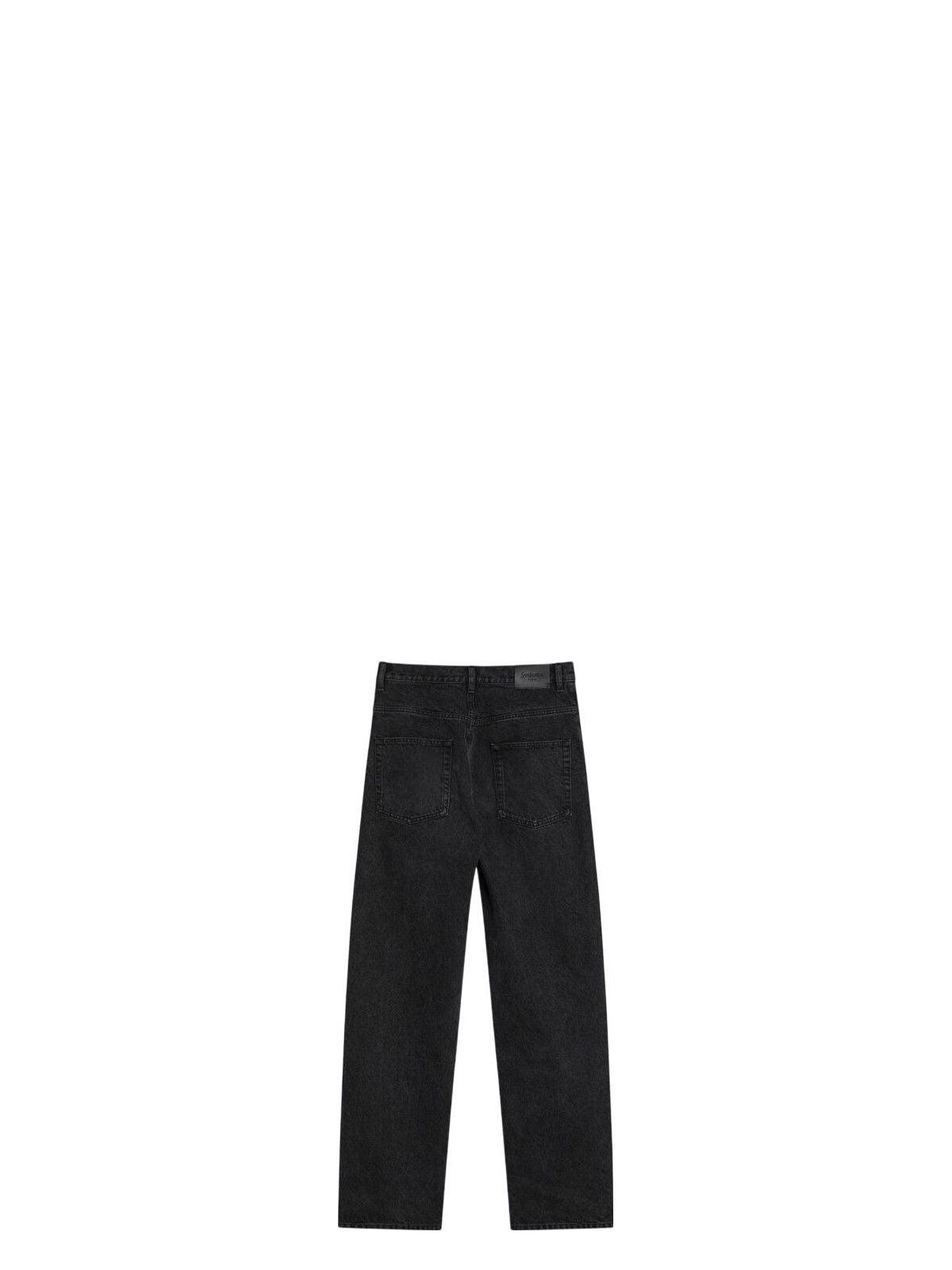 デニム・ジーパン SAINT LAURENT BLACK CARROT-FIT JEANS WITH A WASHED EFFECT Saint Laurent Carrot-Fit Jeans With A Washed Effect in Black
