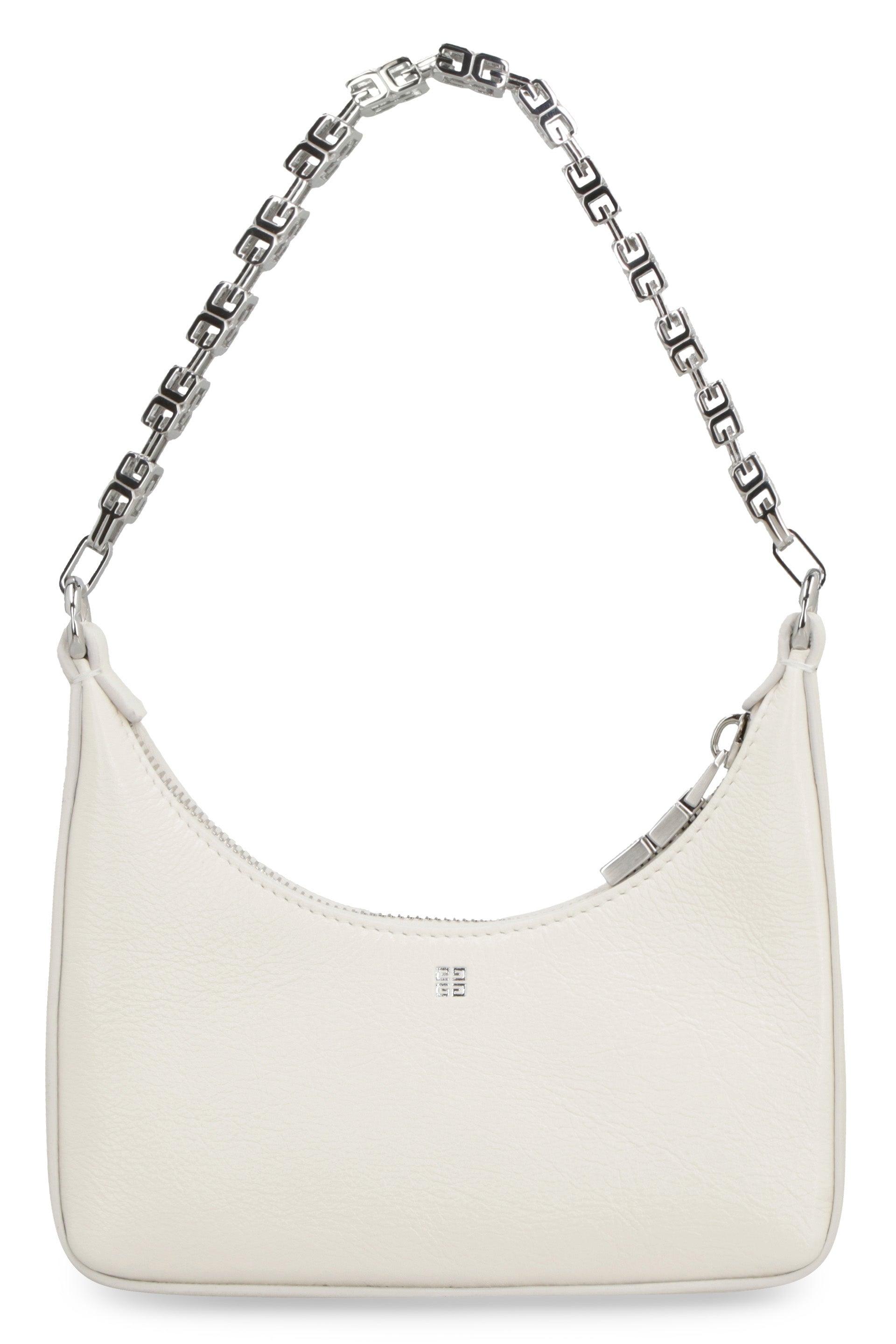 Givenchy Moon Cut-out Leather Mini Bag in White