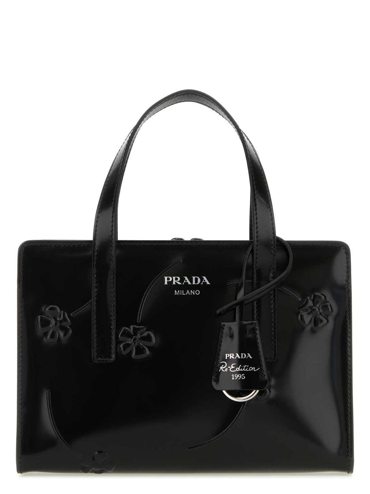Prada Leather Re-Edition 1995 Handbag in Black | Lyst