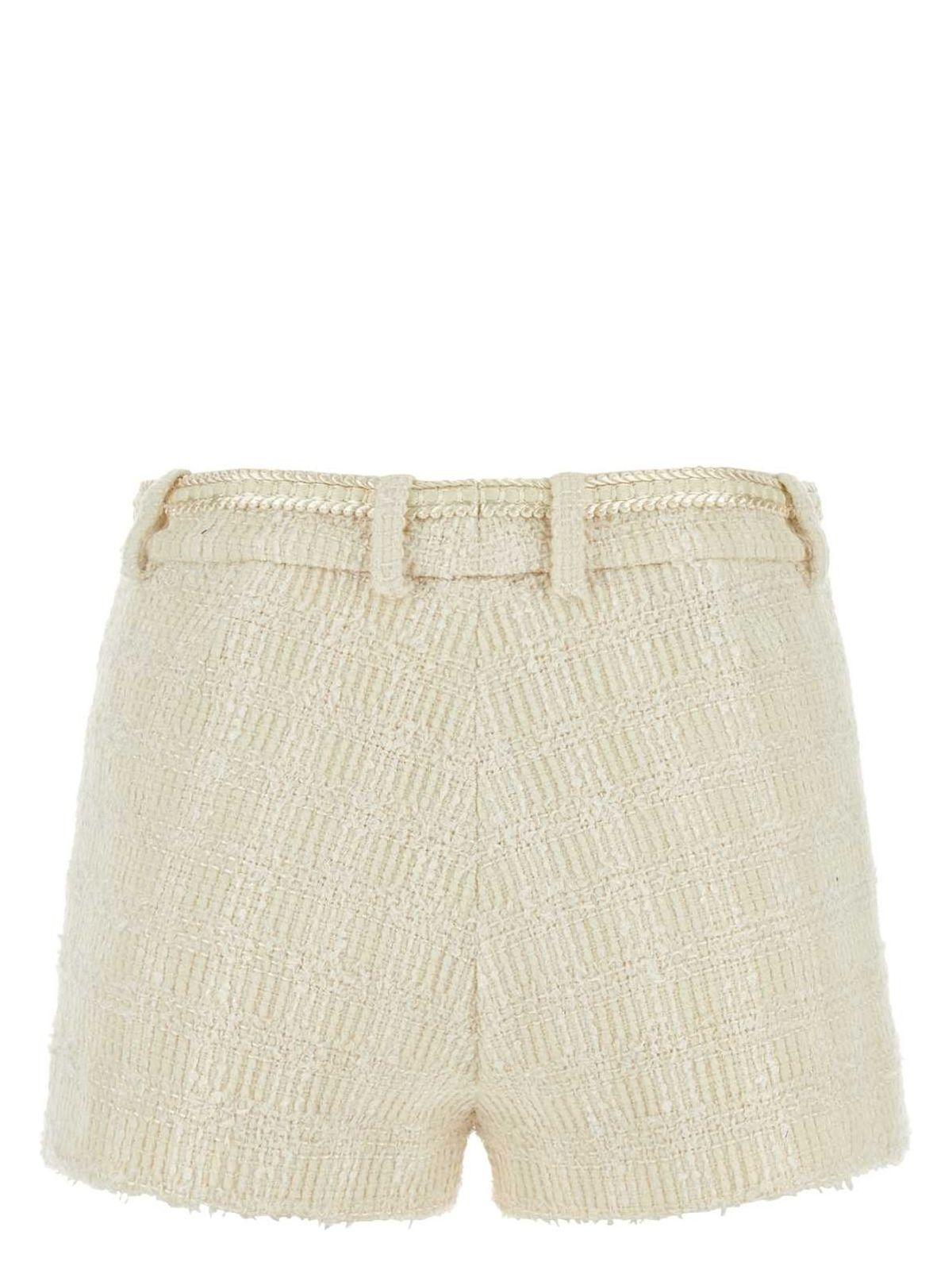ショーツ GUCCI IVORY TWEED SHORTS Gucci Ivory Tweed Shorts in Natural | Lyst