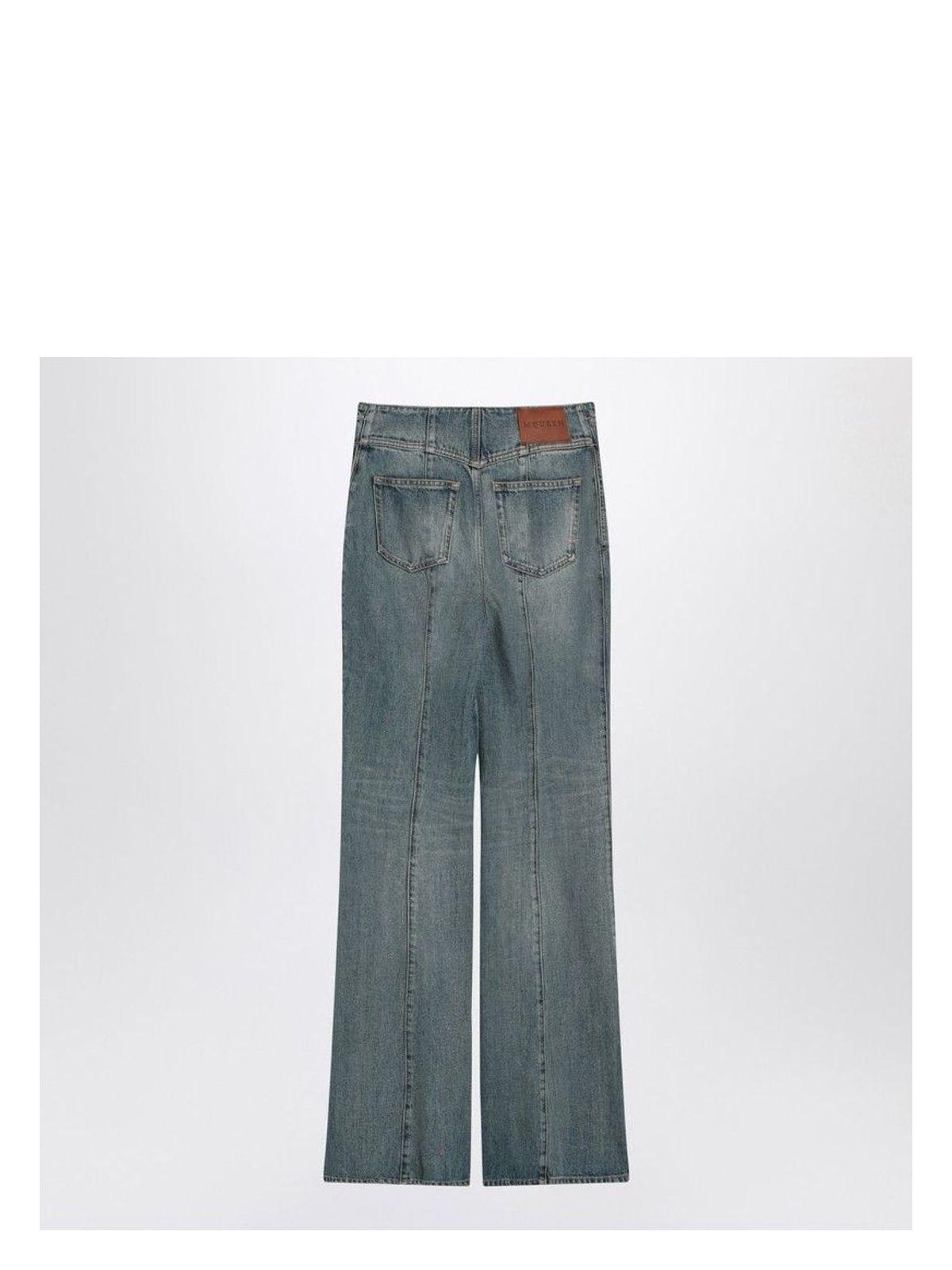 【関税&送料込】Alexander Mcqueen Flared Jeans With Turn-Ups Alexander McQueen Flared Jean With Turn-Up Waist – LOZURI®