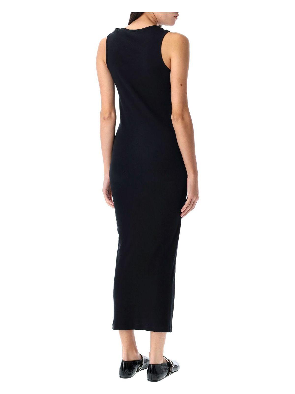 JW Anderson Anchor Logo Twisted Strap Long Dress in Black | Lyst
