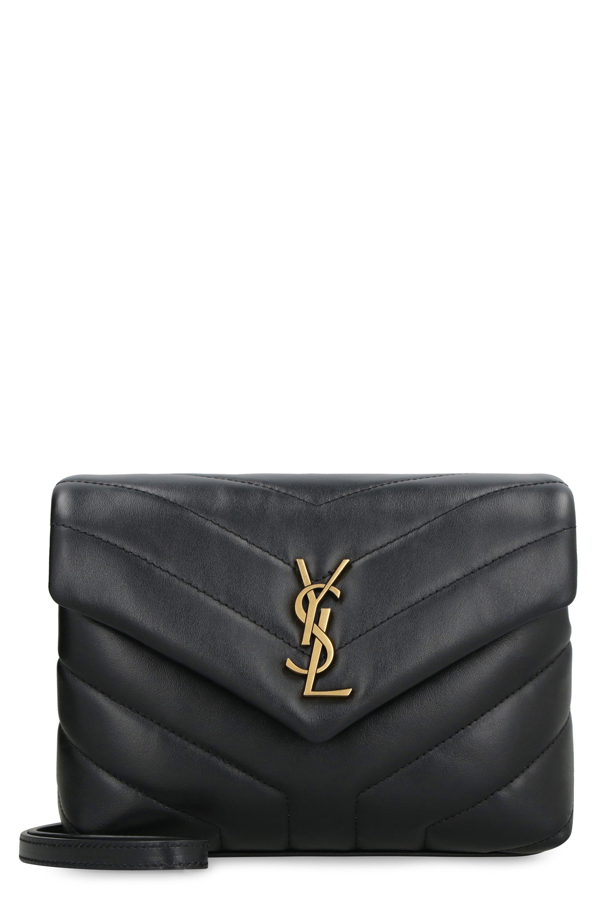 Saint Laurent Lou Lou Toy Leather Crossbody Bag in Gray Lyst