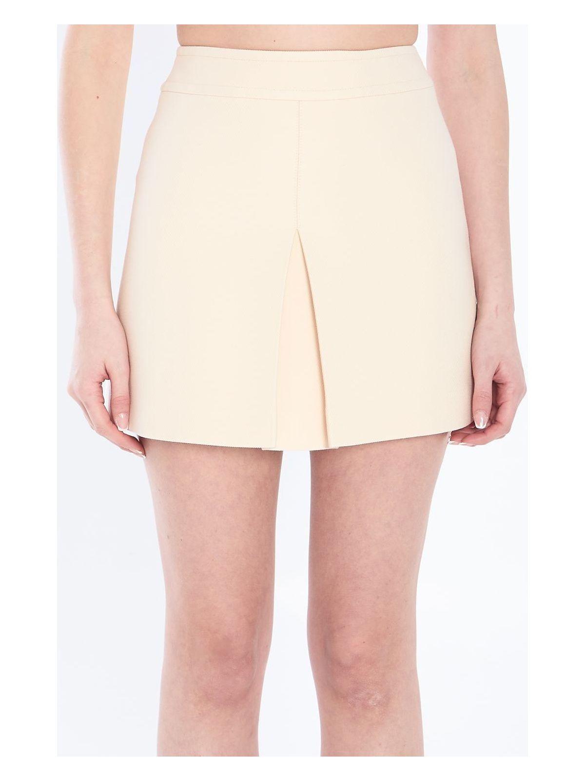 【関税&送料込】Celine A-Line Mini Skirt Celine A-Line Mini Skirt in Natural | Lyst