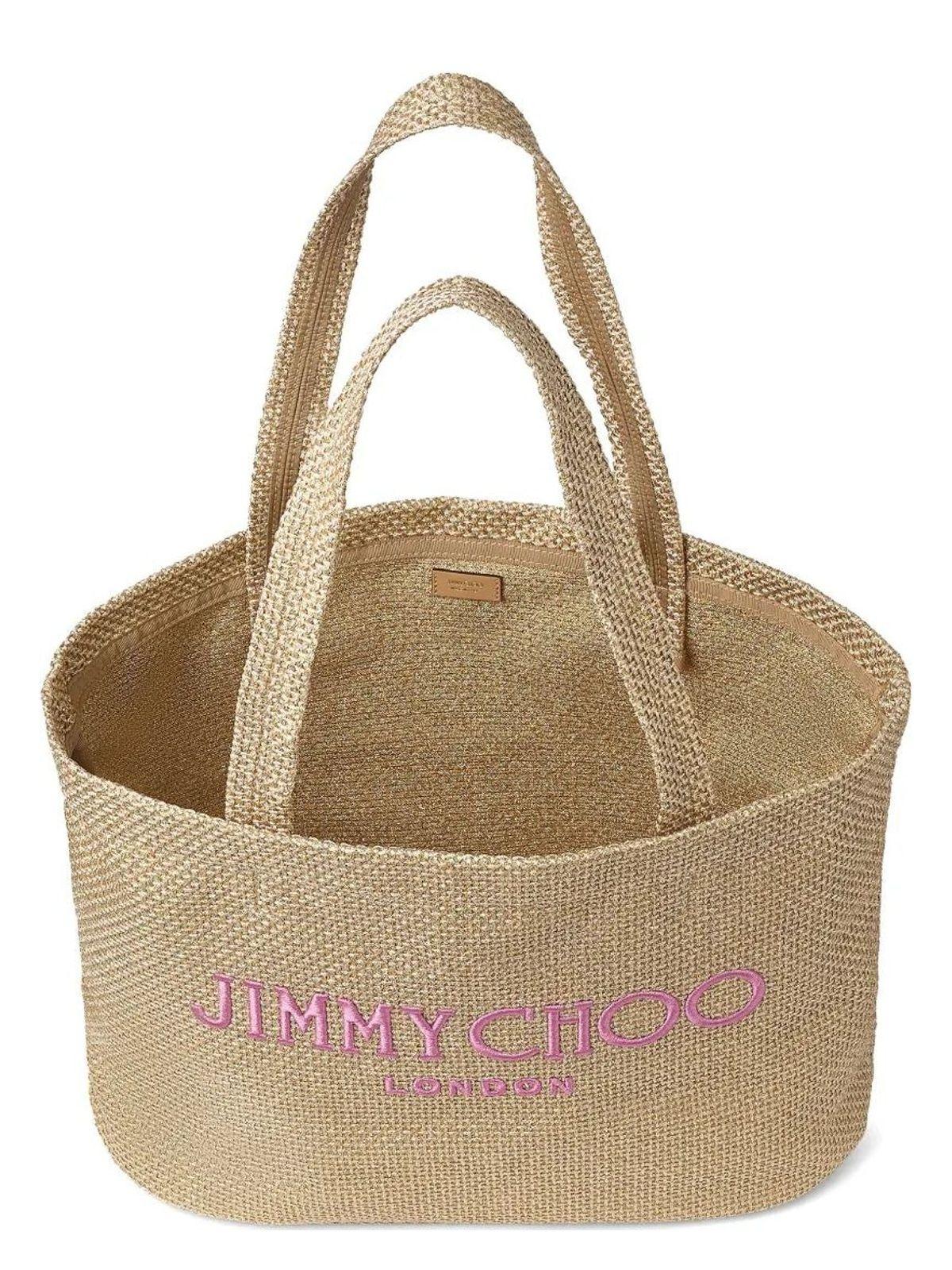Jimmy Choo Beach Tote E/W in Natural | Lyst