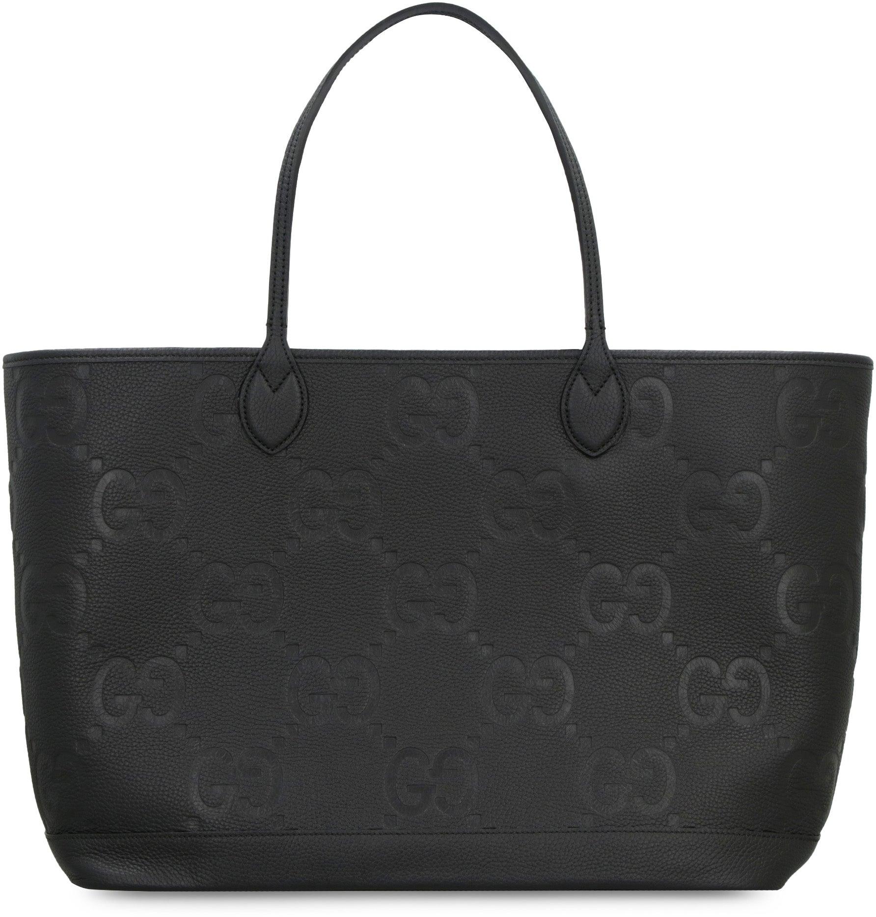 GUCCI Shopping Bags Men, Jumbo GG shopping bag Black