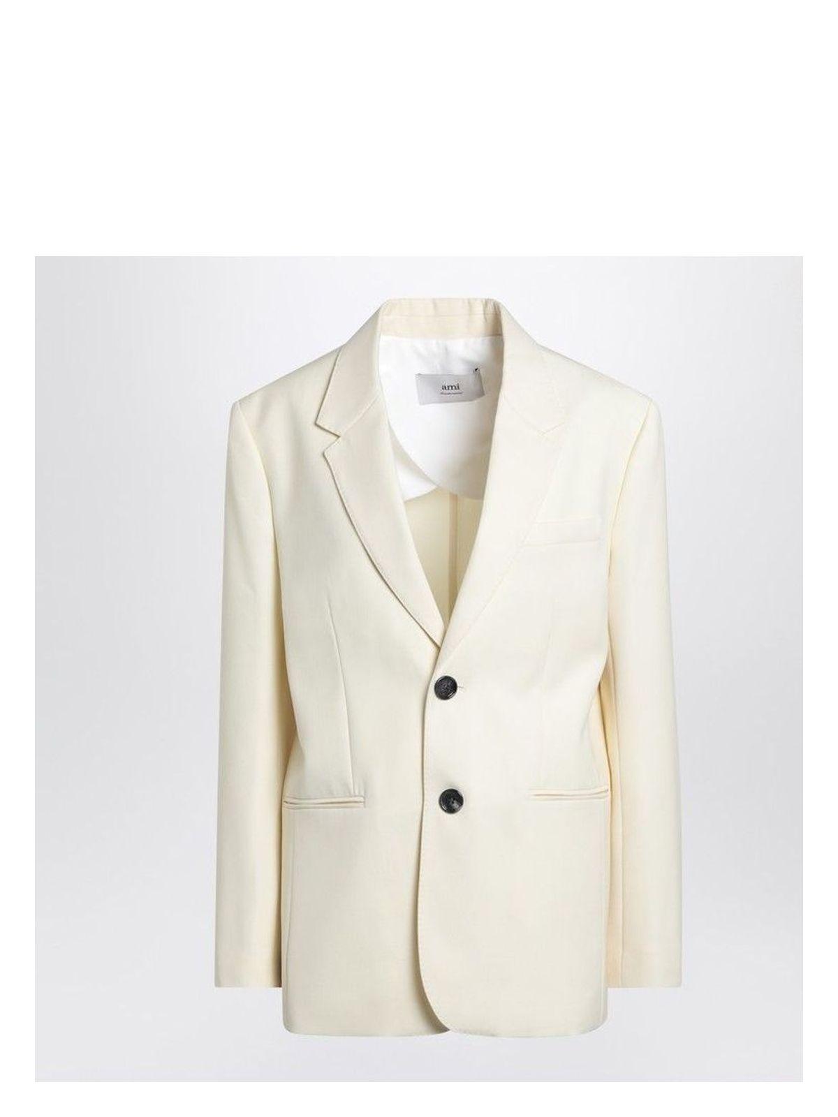 ジャケット Ami Paris Butter-coloured wool jacket Ami Alexandre Mattiussi Ami Paris Butter-coloured Wool