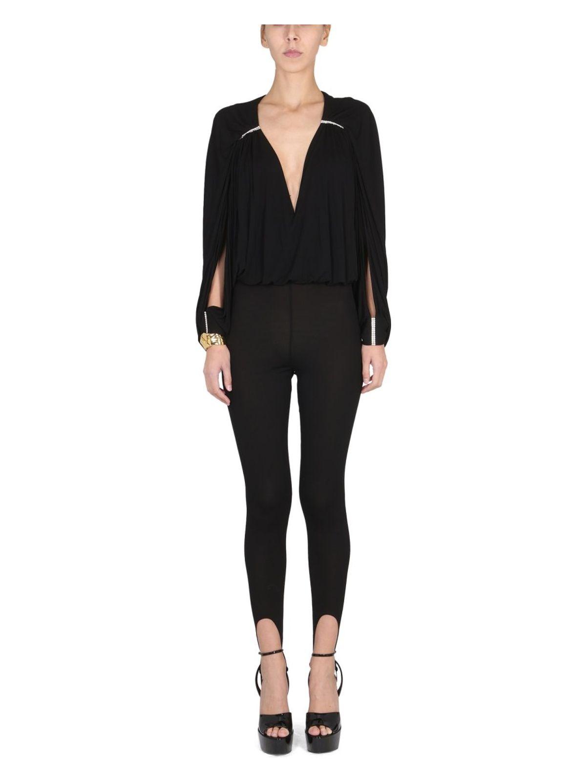 オールインワン・サロペット Saint Laurent FULL JUMPSUIT WITH CUT OUT DETAIL Black Saint Laurent Jumpsuits and rompers for Women | Lyst