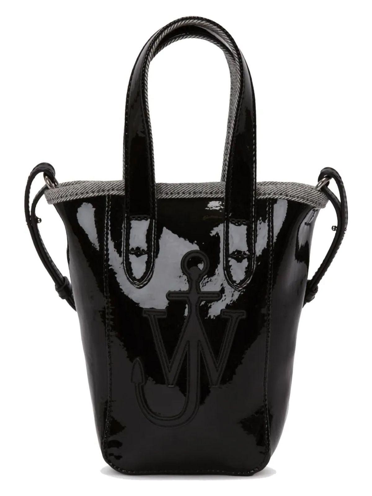 J W ANDERSON Belt Anchor Logo Mini Tote Bagトートバッグ jw-anderson-Black-Belt-Anchor-
