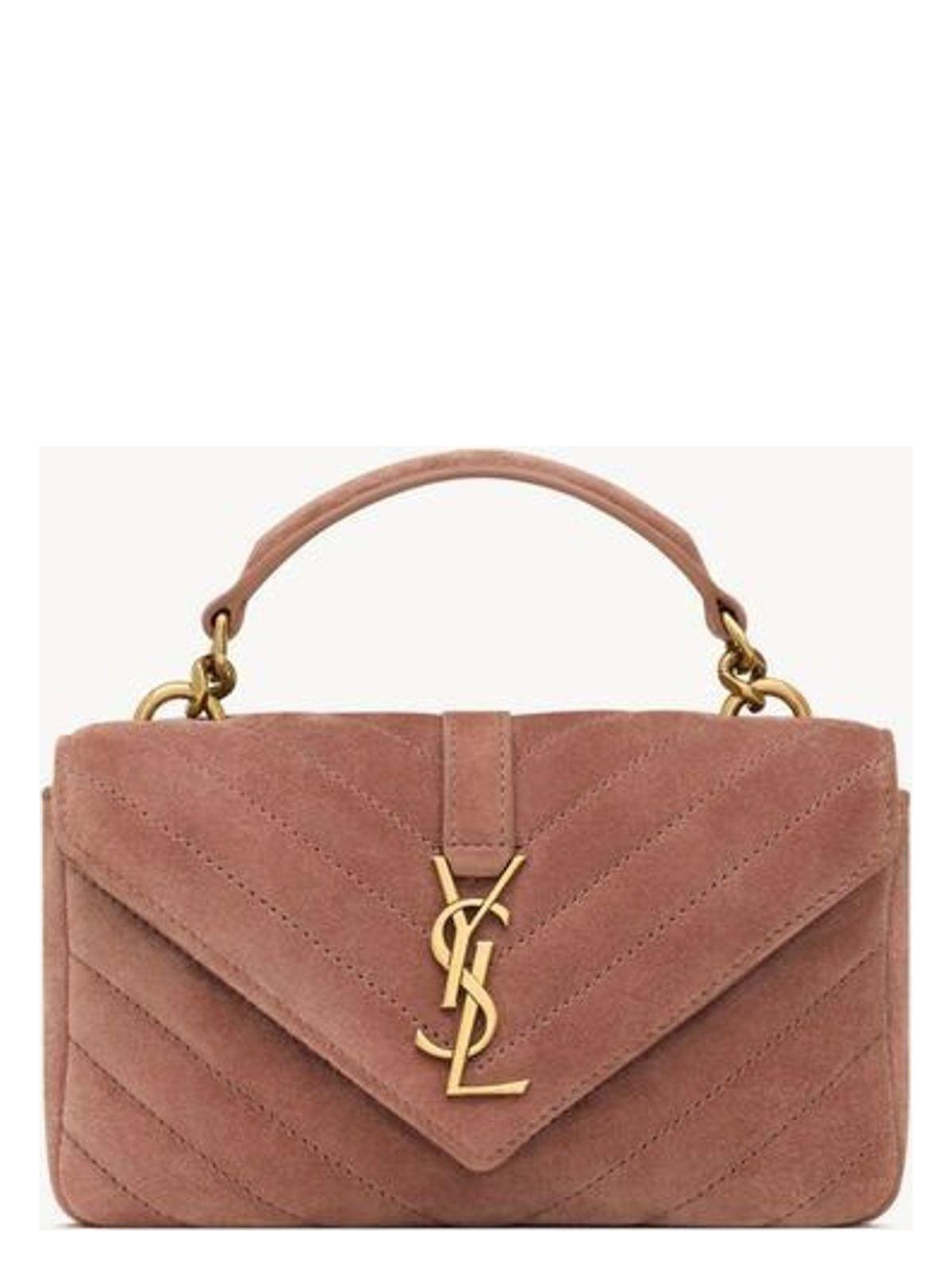 【Saint Laurent】YSL C.WALL MONO SUEDE SATIN CA◆7794301U827 BARELYPINK Saint Laurent YSL C.WALL MONO SUEDE SATIN CA