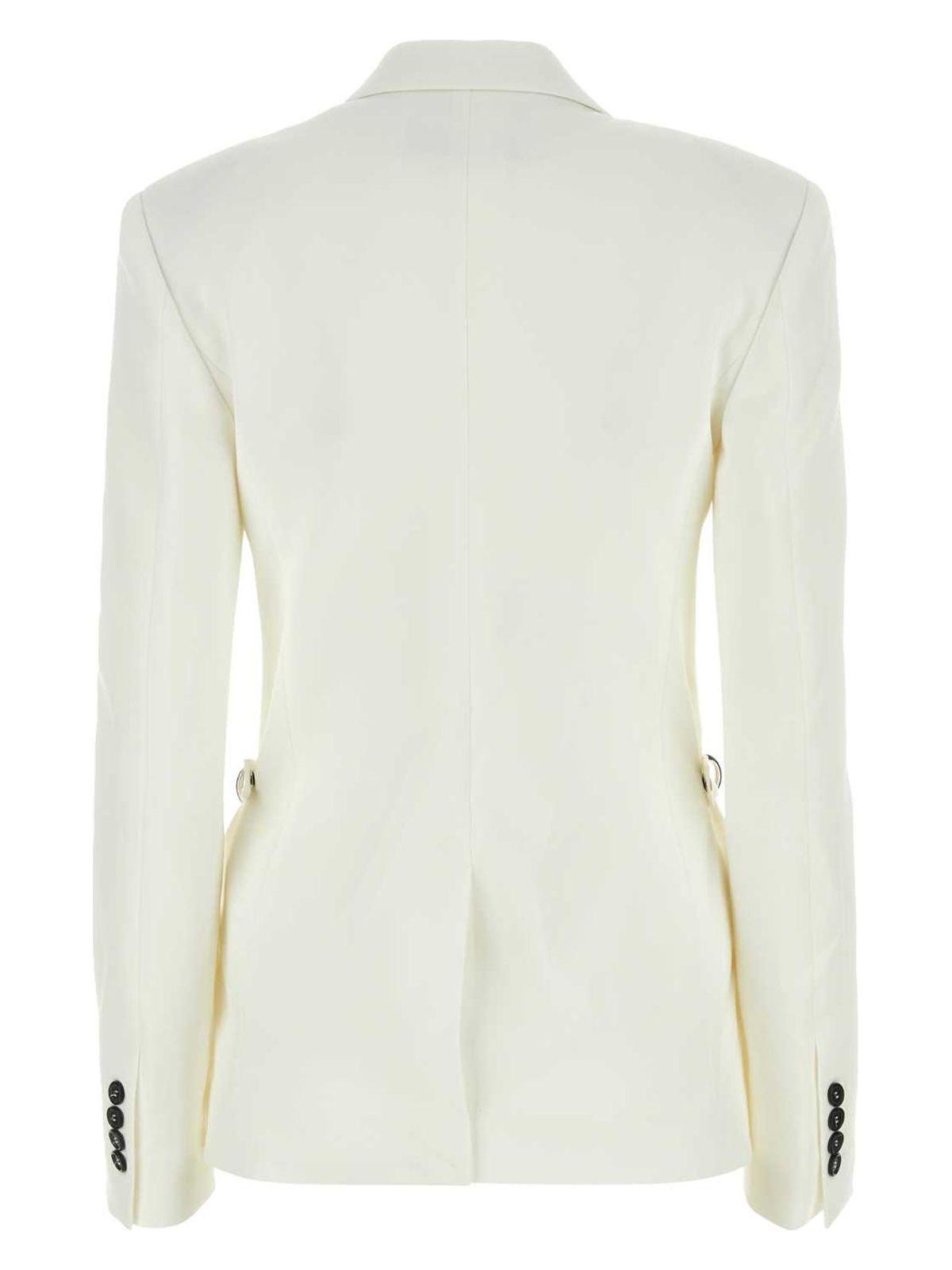 ジャケット Jw Anderson White Stretch Polyester Blend Blazer JW Anderson Stretch Polyester Blend Blazer in White | Lyst