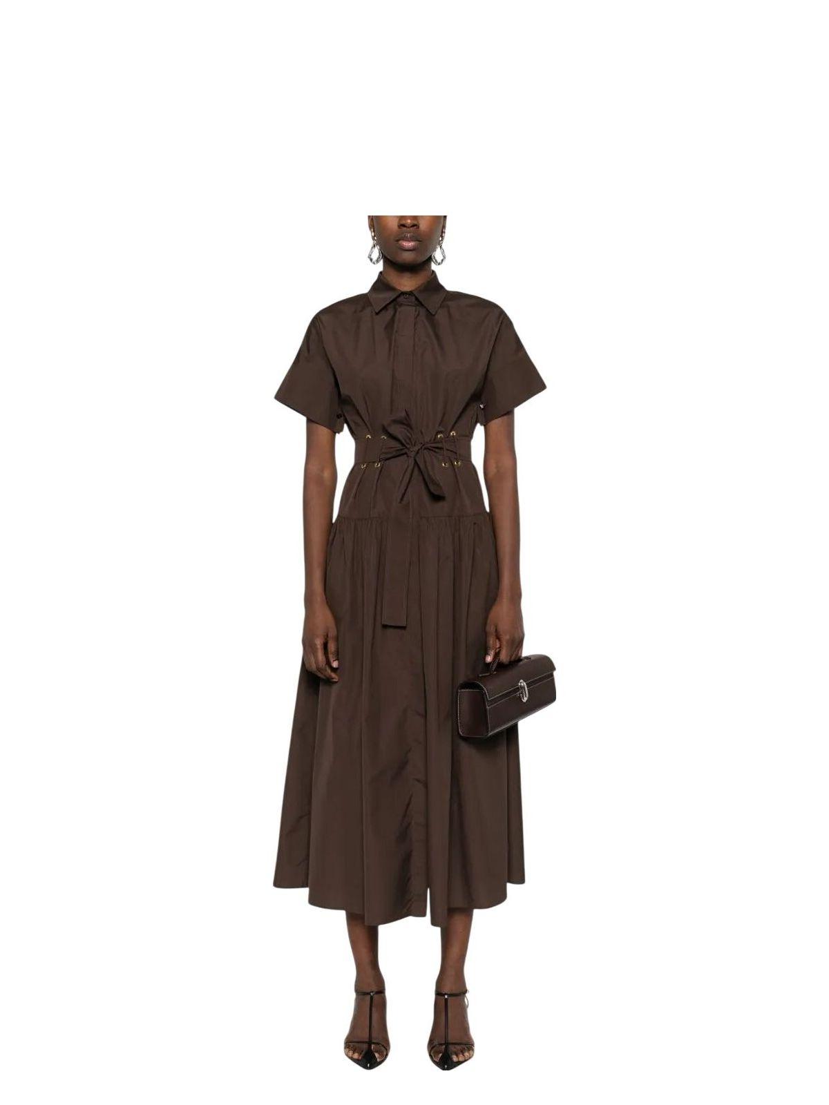 ワンピース MAX MARA AGORAIO POPELINE BELTED DRESS Max Mara Agoraio Belted Drop-Waist Ankle Shirtdress | Neiman