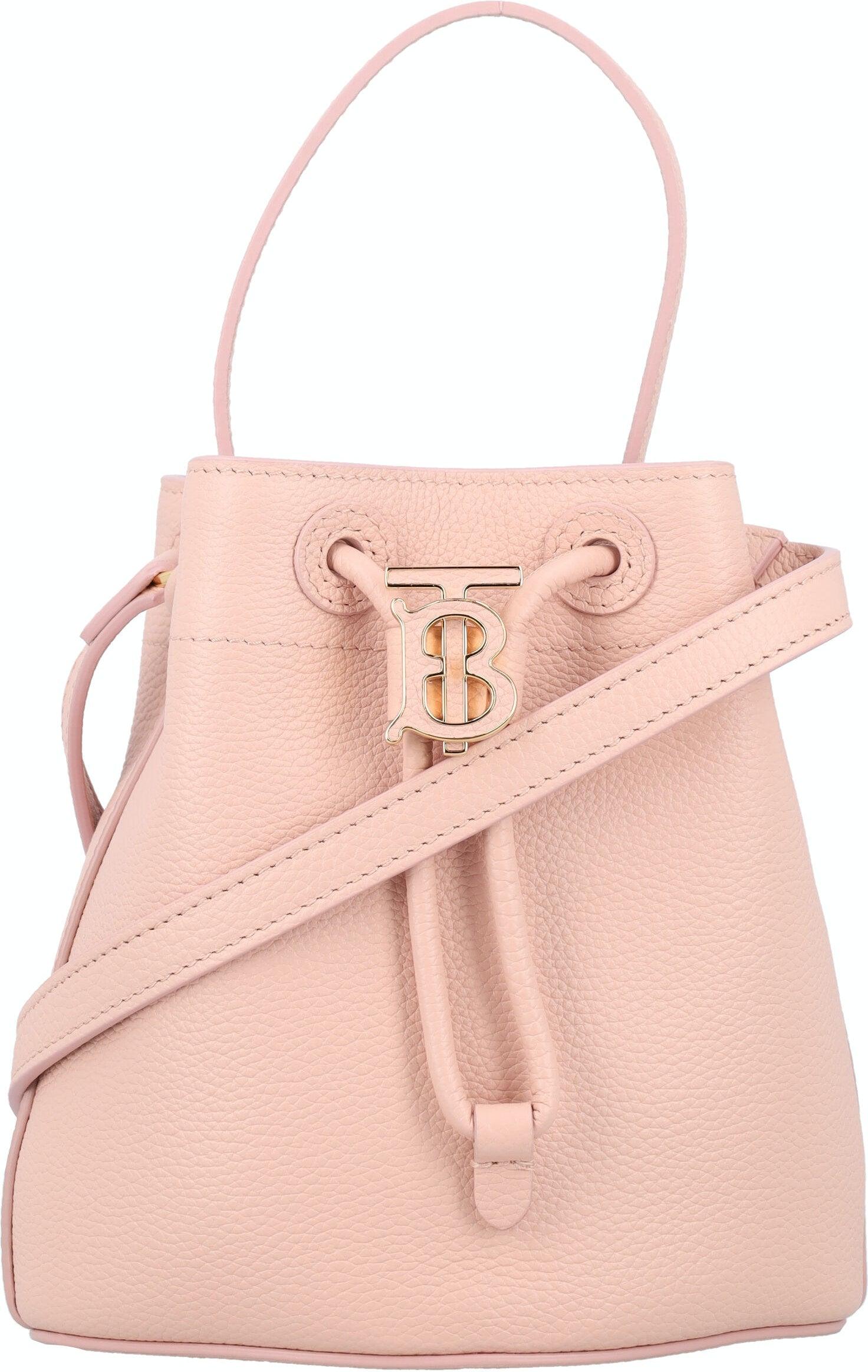 Mini TB Bucket Bag in Dusky Pink - Women | Burberry® Official
