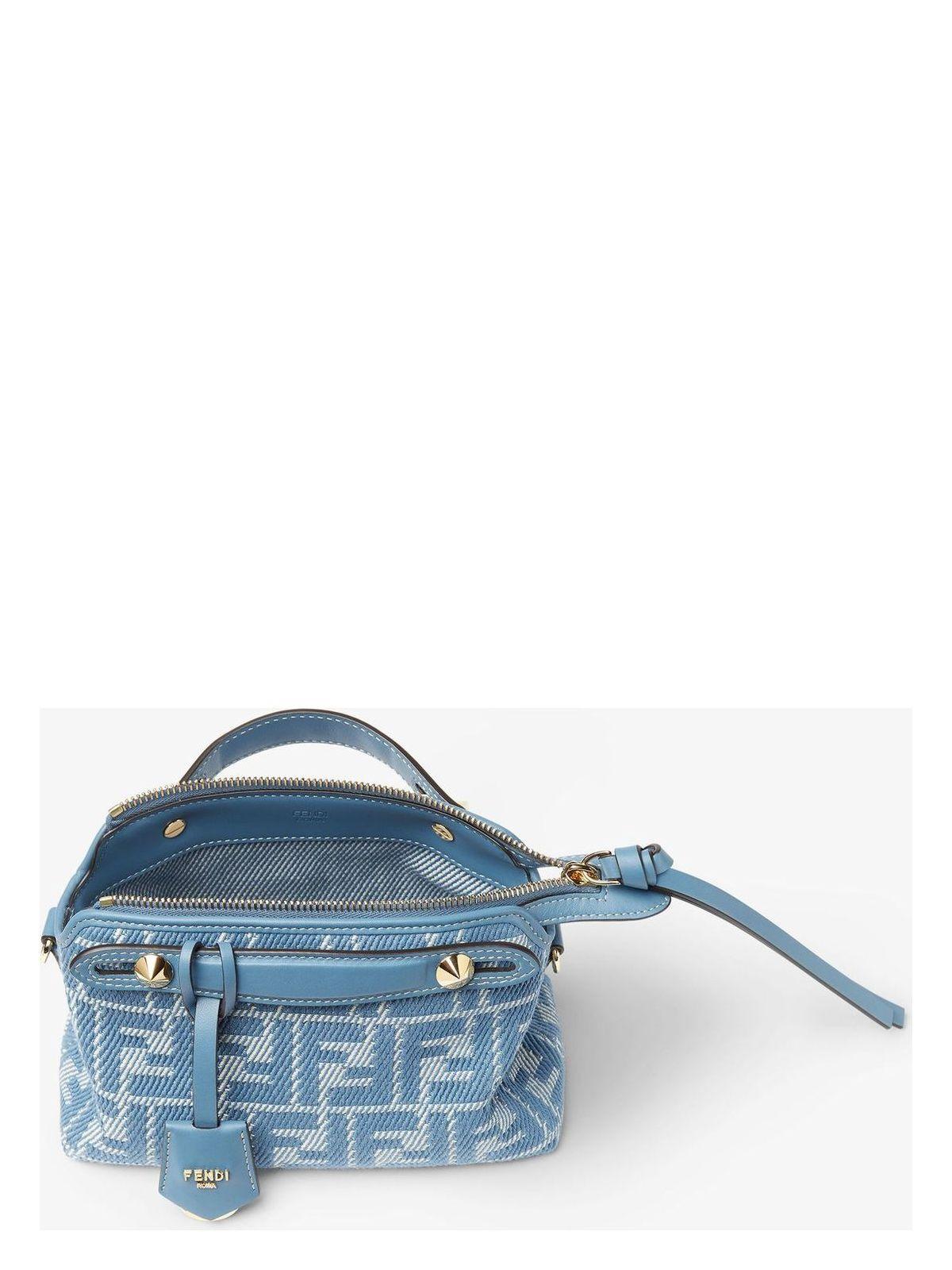 ハンドバッグ FENDI EMBROIDERED FABRIC MINI BY THE WAY HANDBAG Fendi Embroidered Fabric Mini By The Way Handbag in Blue | Lyst
