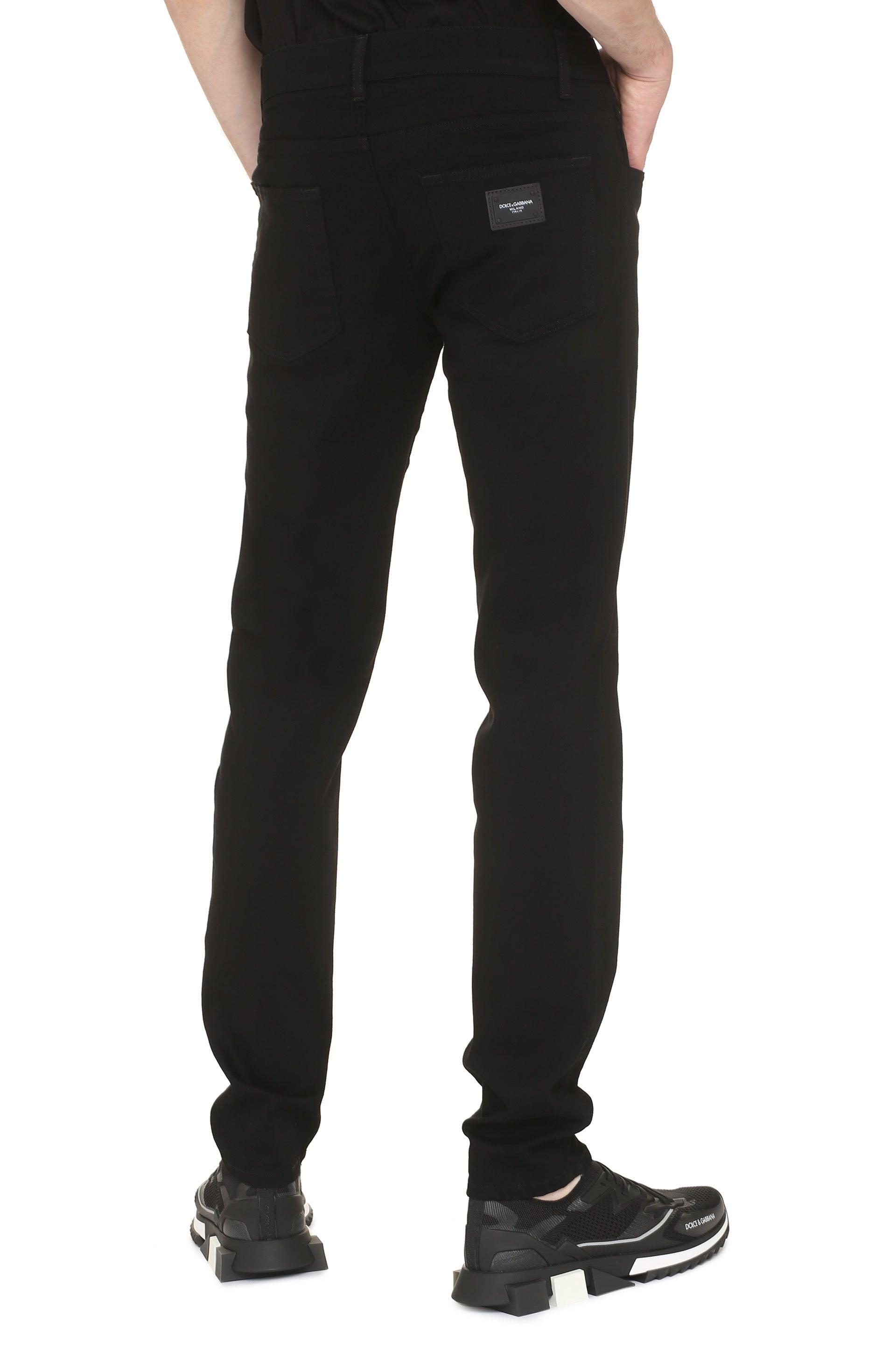 Dolce & Gabbana 5-pocket Skinny Jeans in Black for Men | Lyst