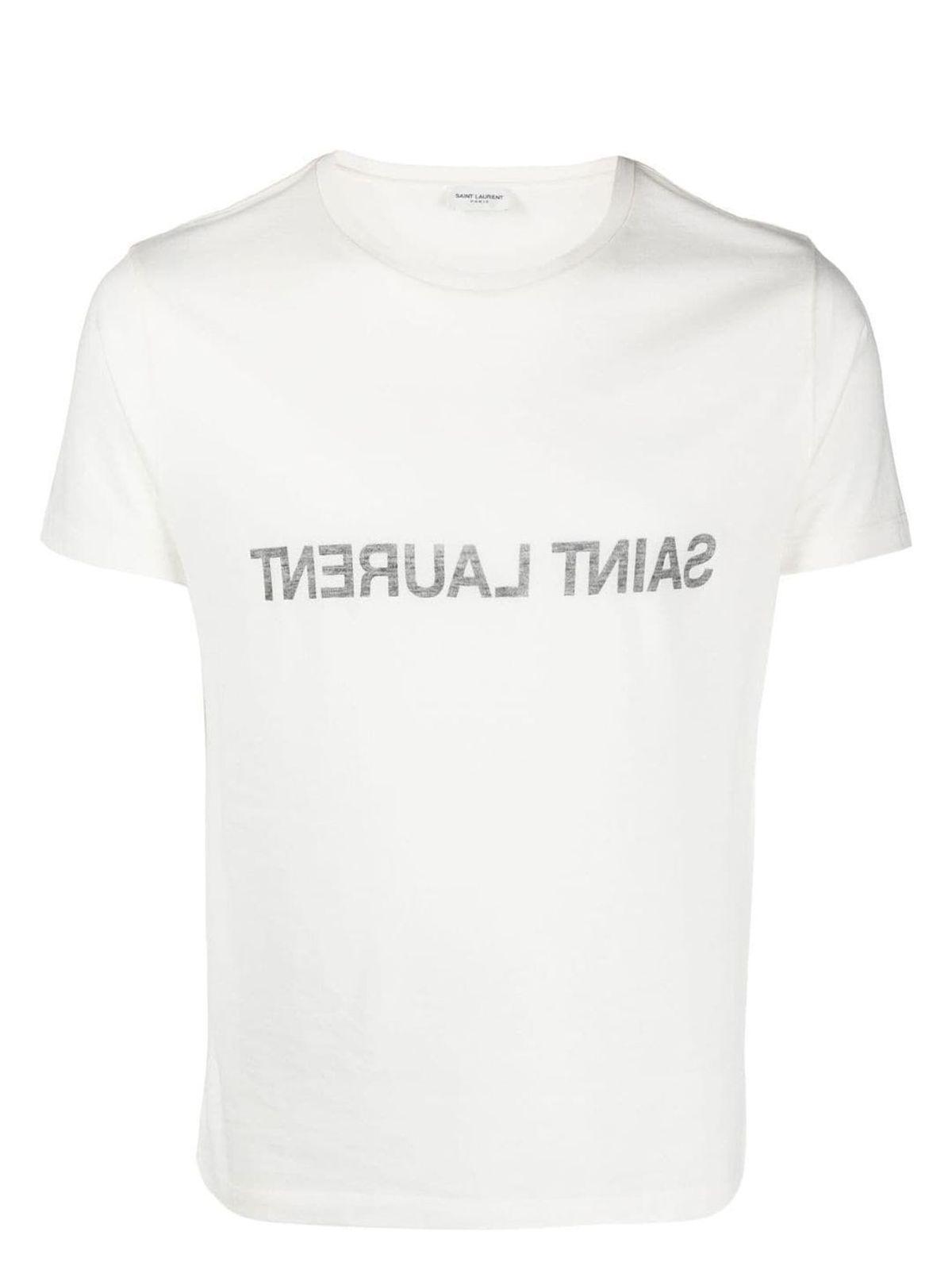 Tシャツ・カットソー Saint Laurent Saint Laurent Crew-Neck T-Shirt Saint Laurent T-Shirt | Saks Fifth Avenue
