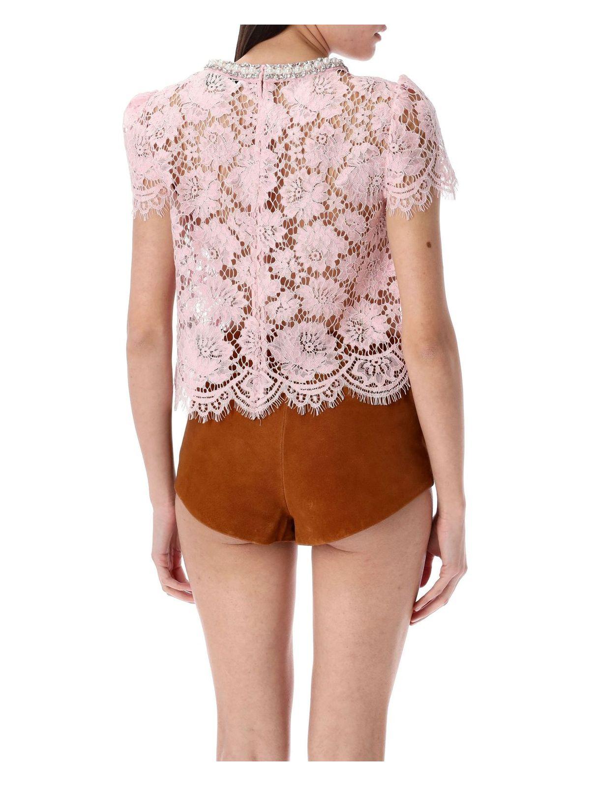 Self-Portrait Short-sleeve tops for Women | Online Sale up Self-Portrait Short-sleeve tops for Women | Online Sale up