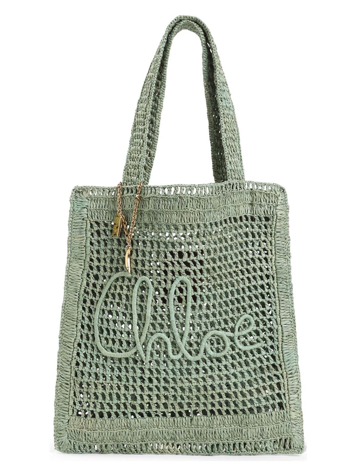 トートバッグ CHLOE Woman Tote bags Green CH25US901P08 38M Chloé Shoulder Bag Woman Chloé-green – Modecraze Inc.