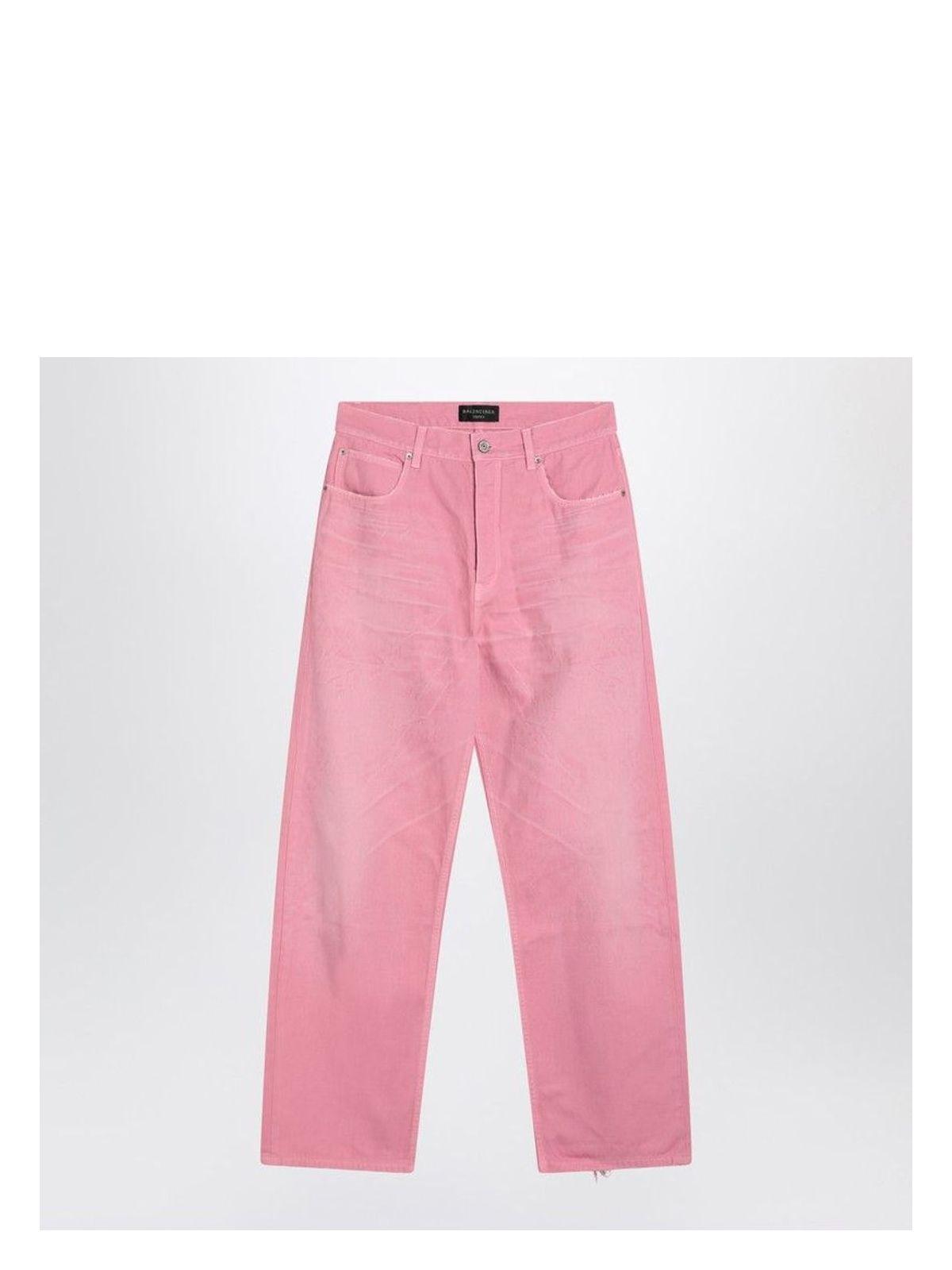 【関税&送料込】Balenciaga Wide-Leg Baby Pink Jeans Pink Balenciaga Jeans for Women | Lyst