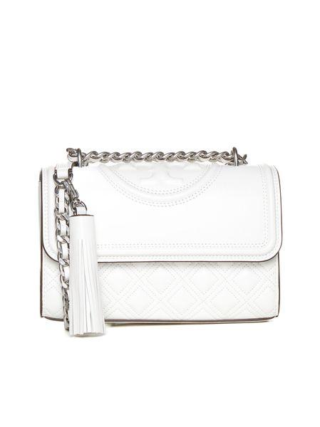 Tory Burch Fleming Small Convertible Shoulder Bag in White