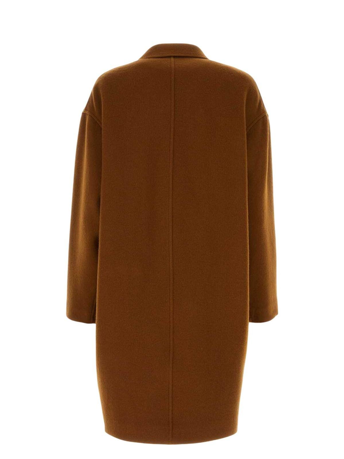 コート Isabel Marant Brown wool blend Efegozi coat Efezia wool, cashmere and silk coat in brown - Isabel Marant